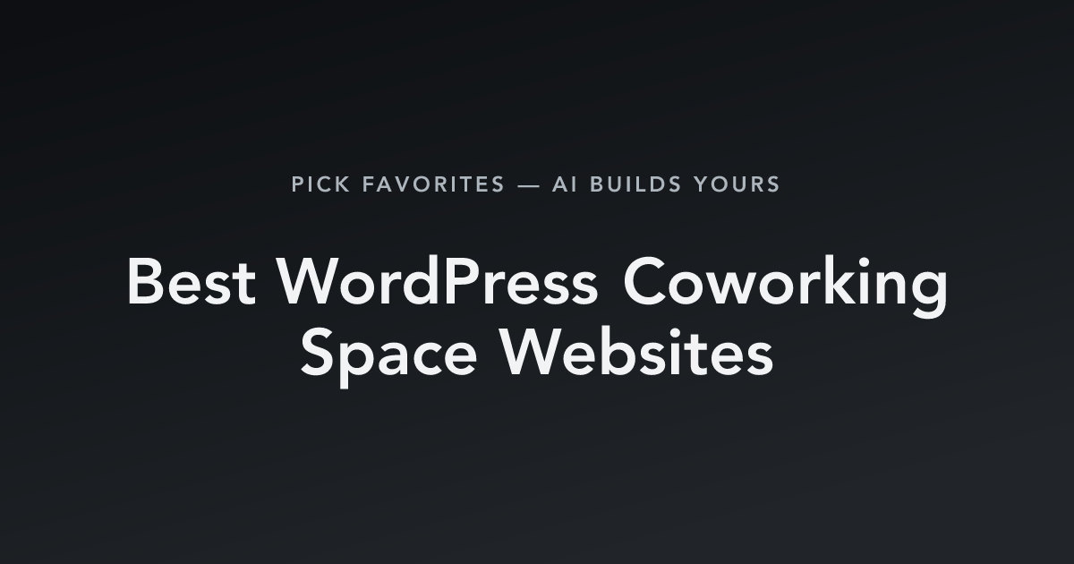 Best WordPress Coworking Space Websites with count