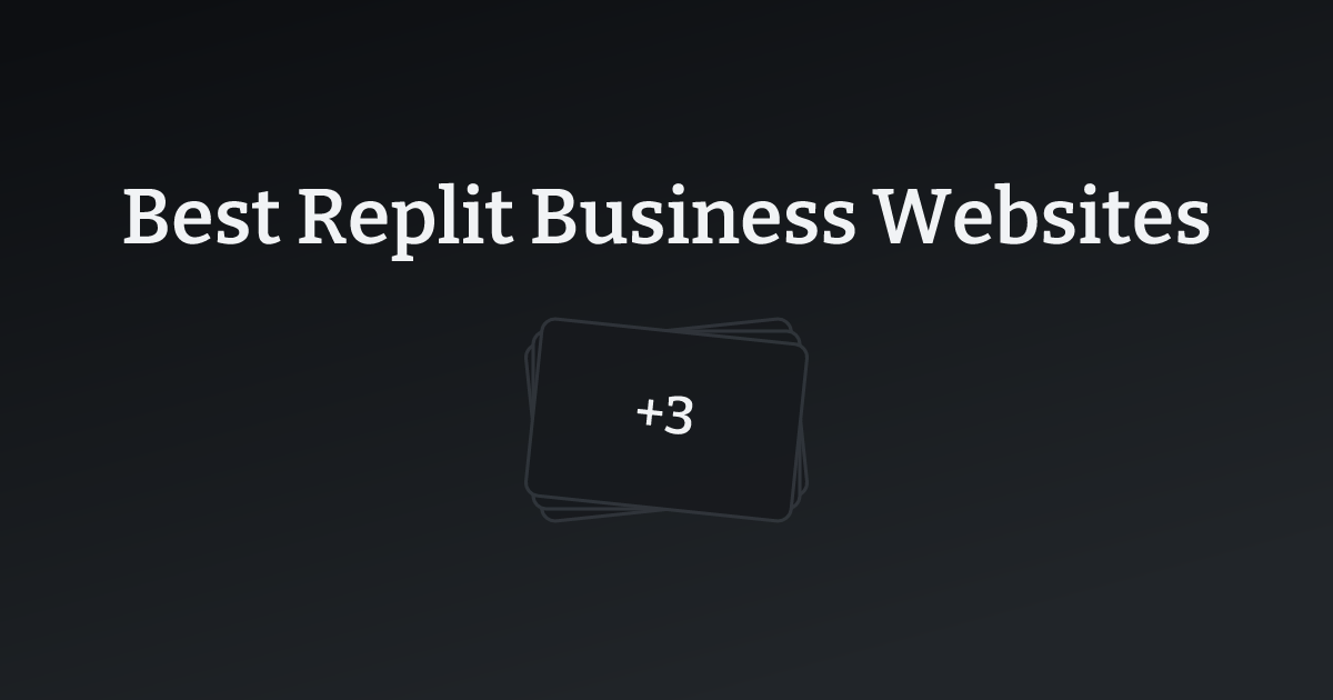 Best Replit Business Websites with count