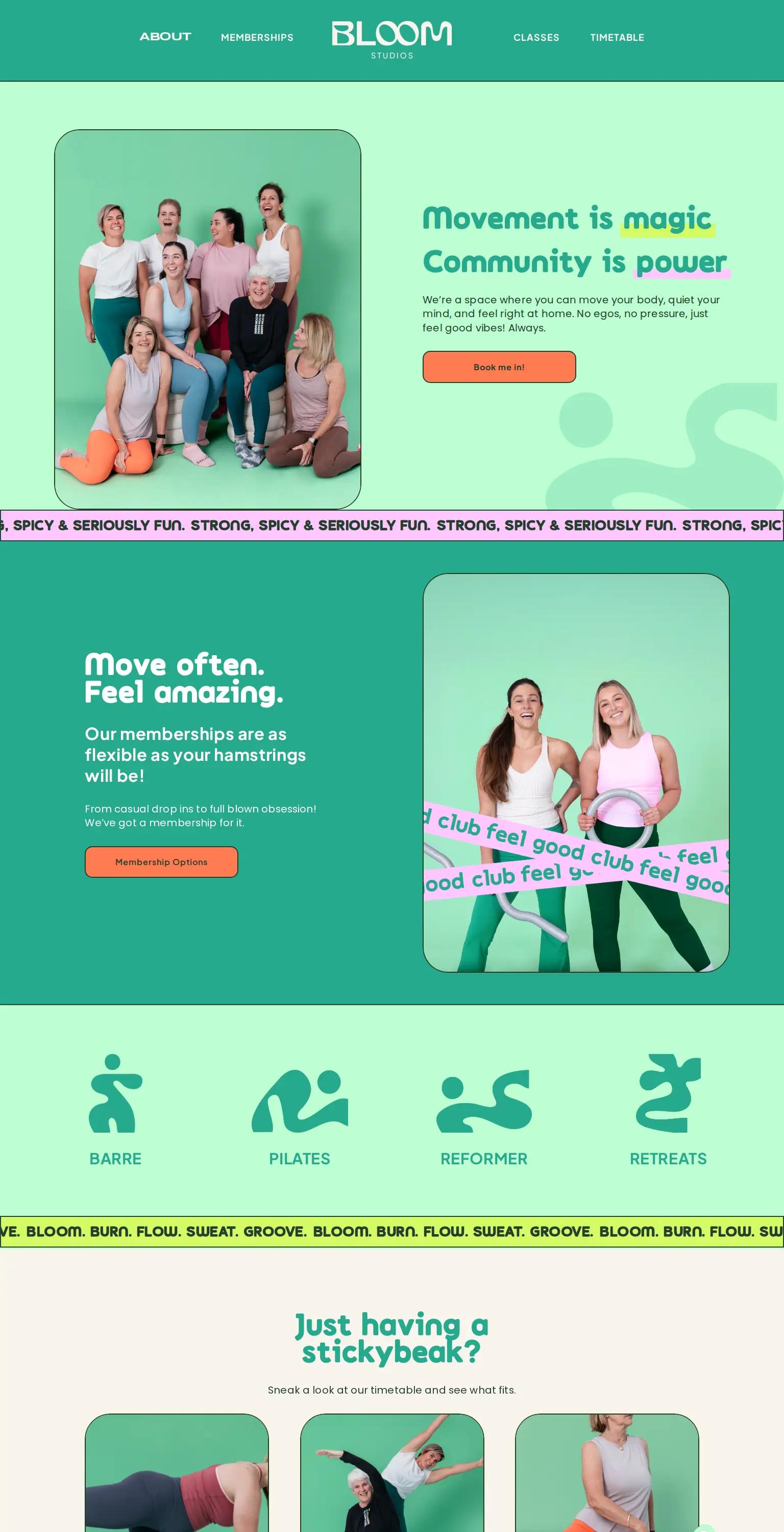 Bloom Barre screenshot