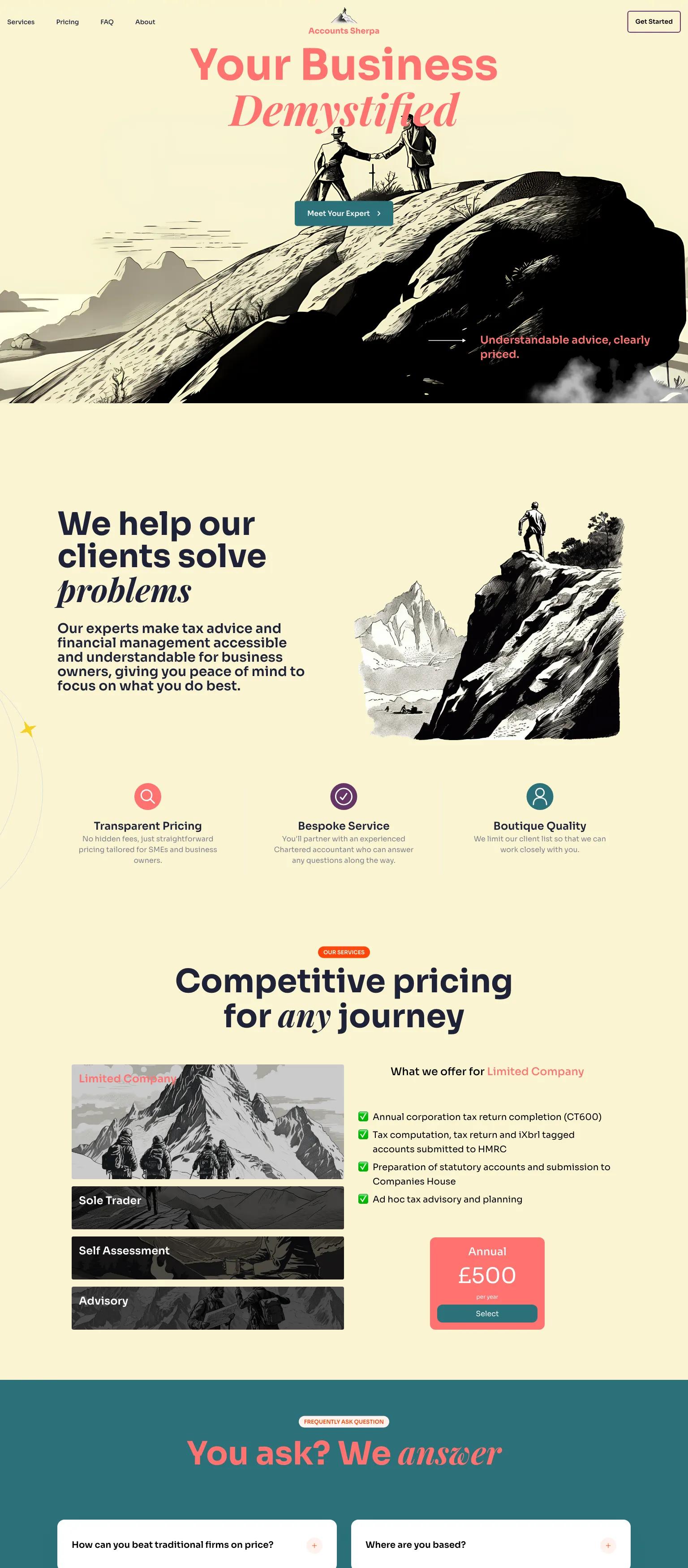 Accounts Sherpa screenshot