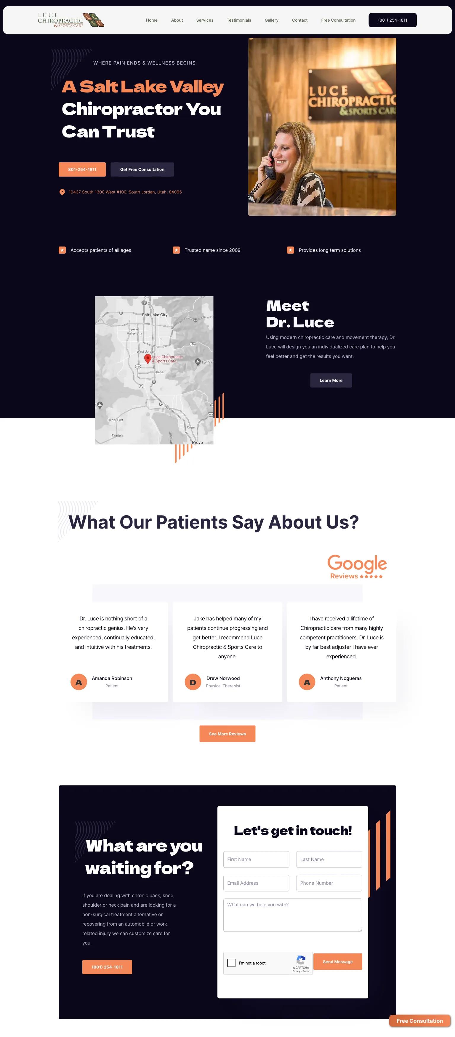 Luce Chiropractic screenshot