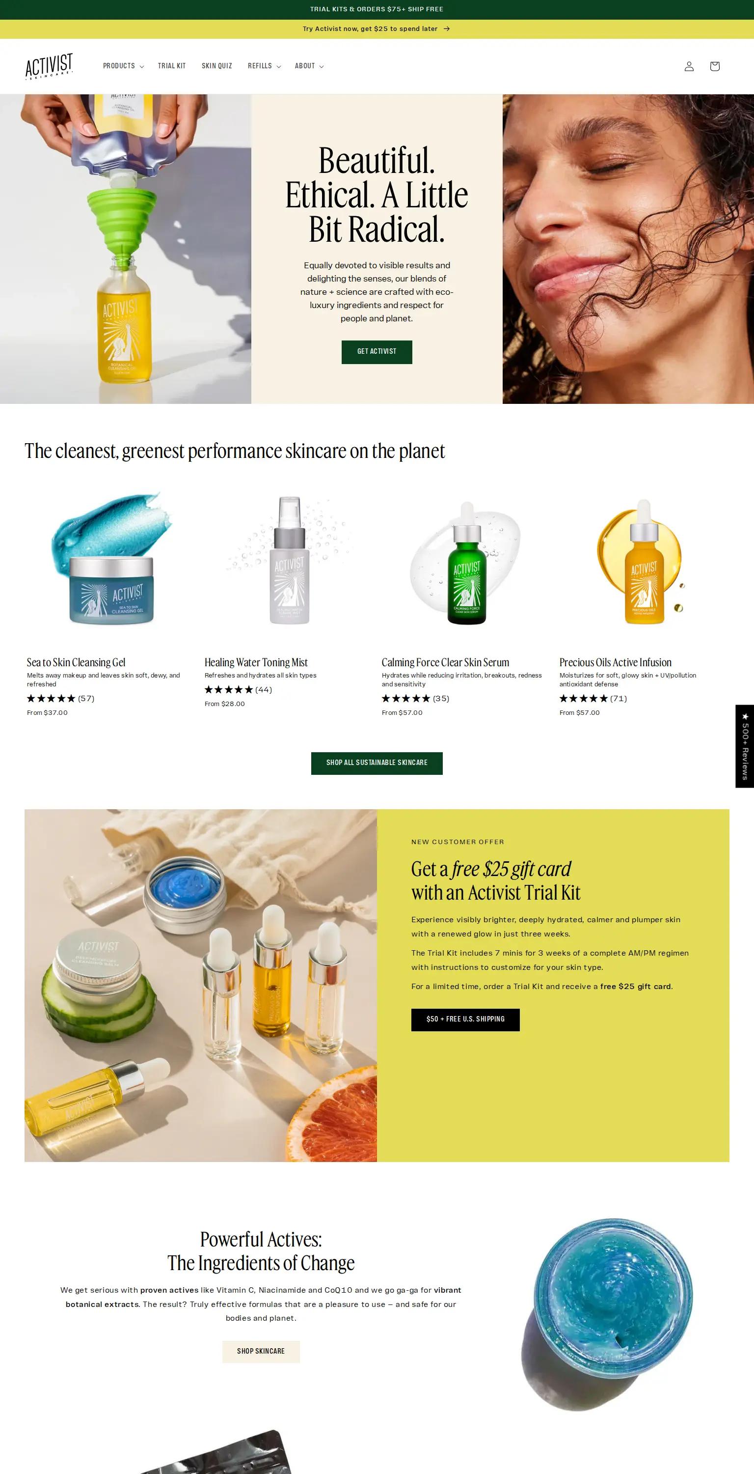 Activist Skincare screenshot