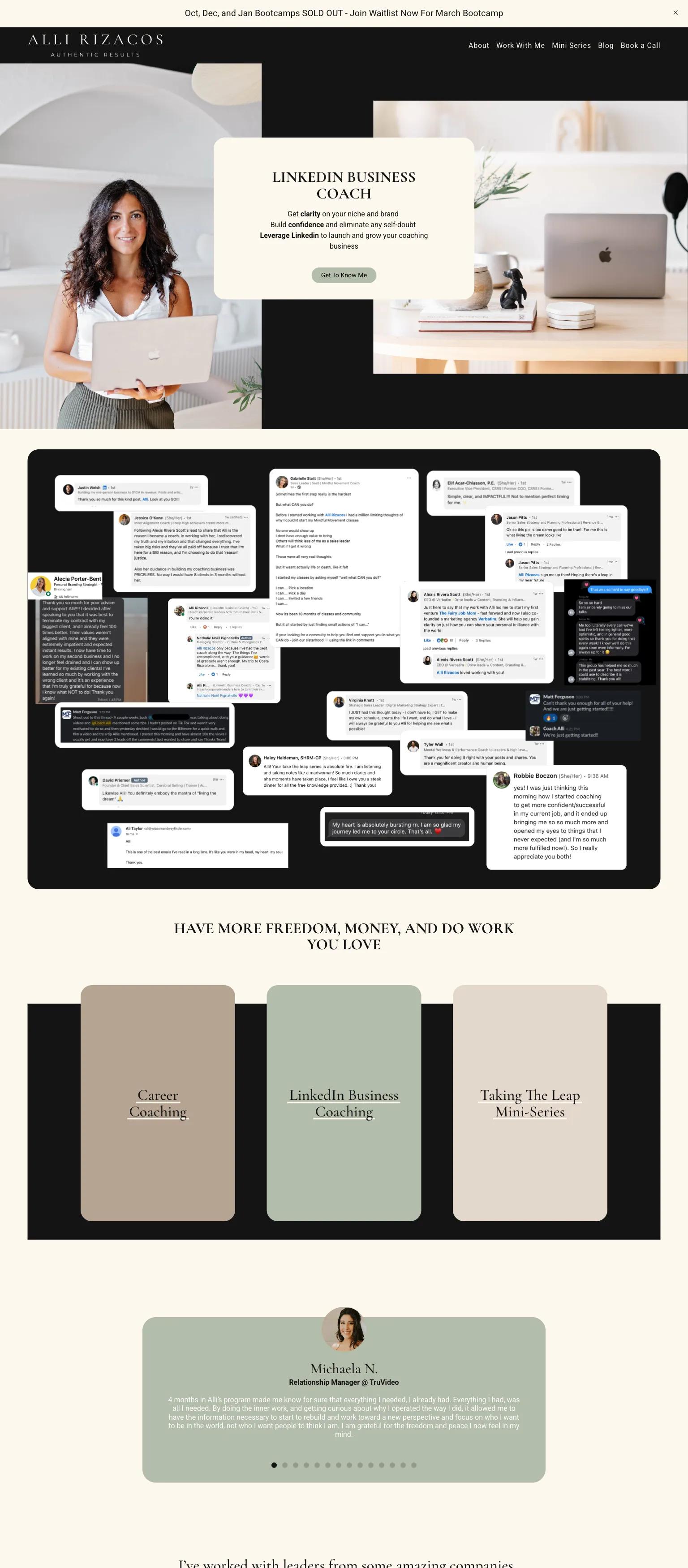 Alli Rizacos screenshot