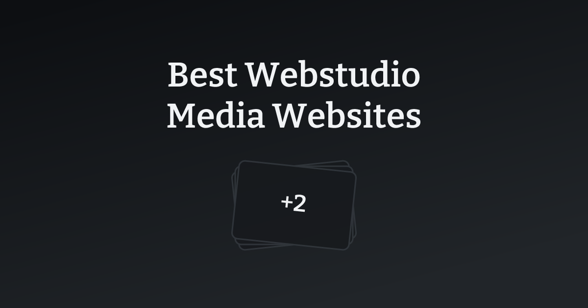 Best Webstudio Media Websites with count