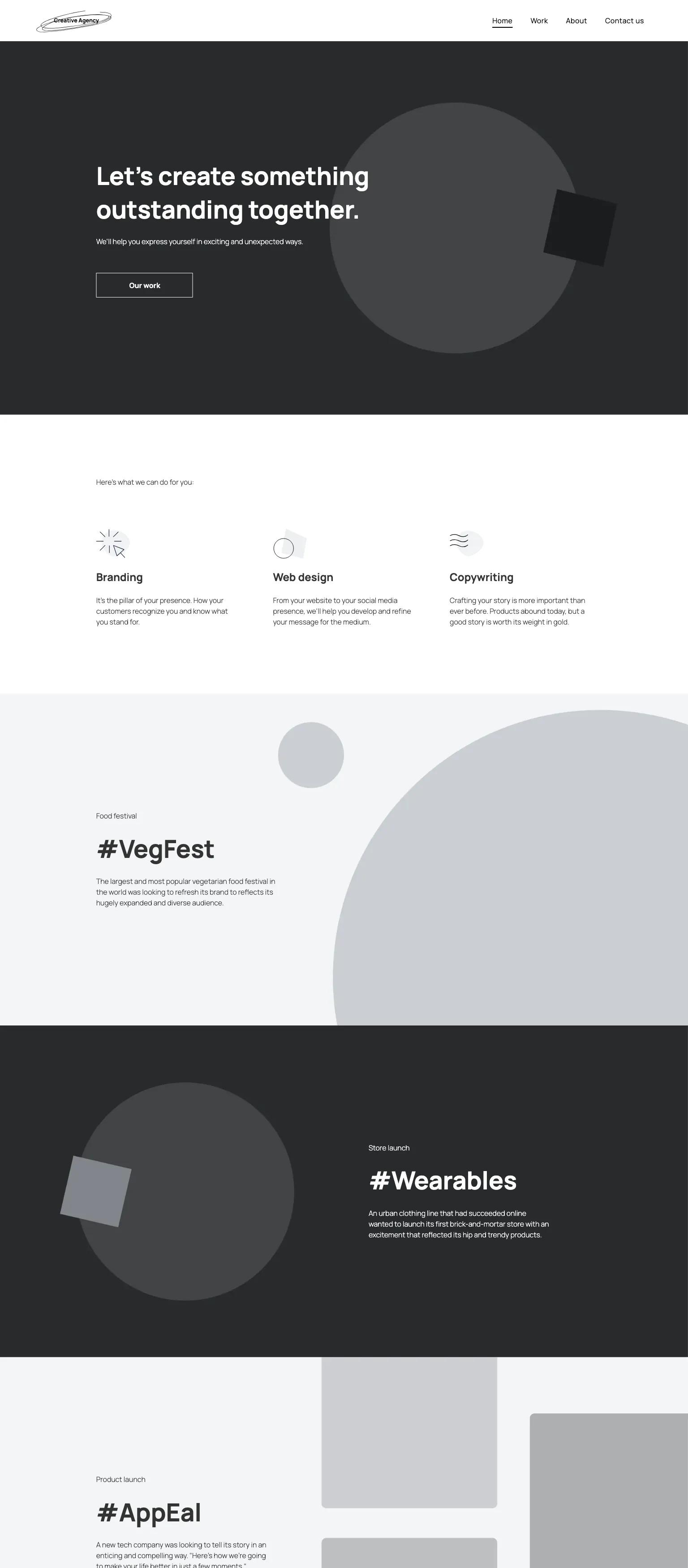 Blank Agency screenshot