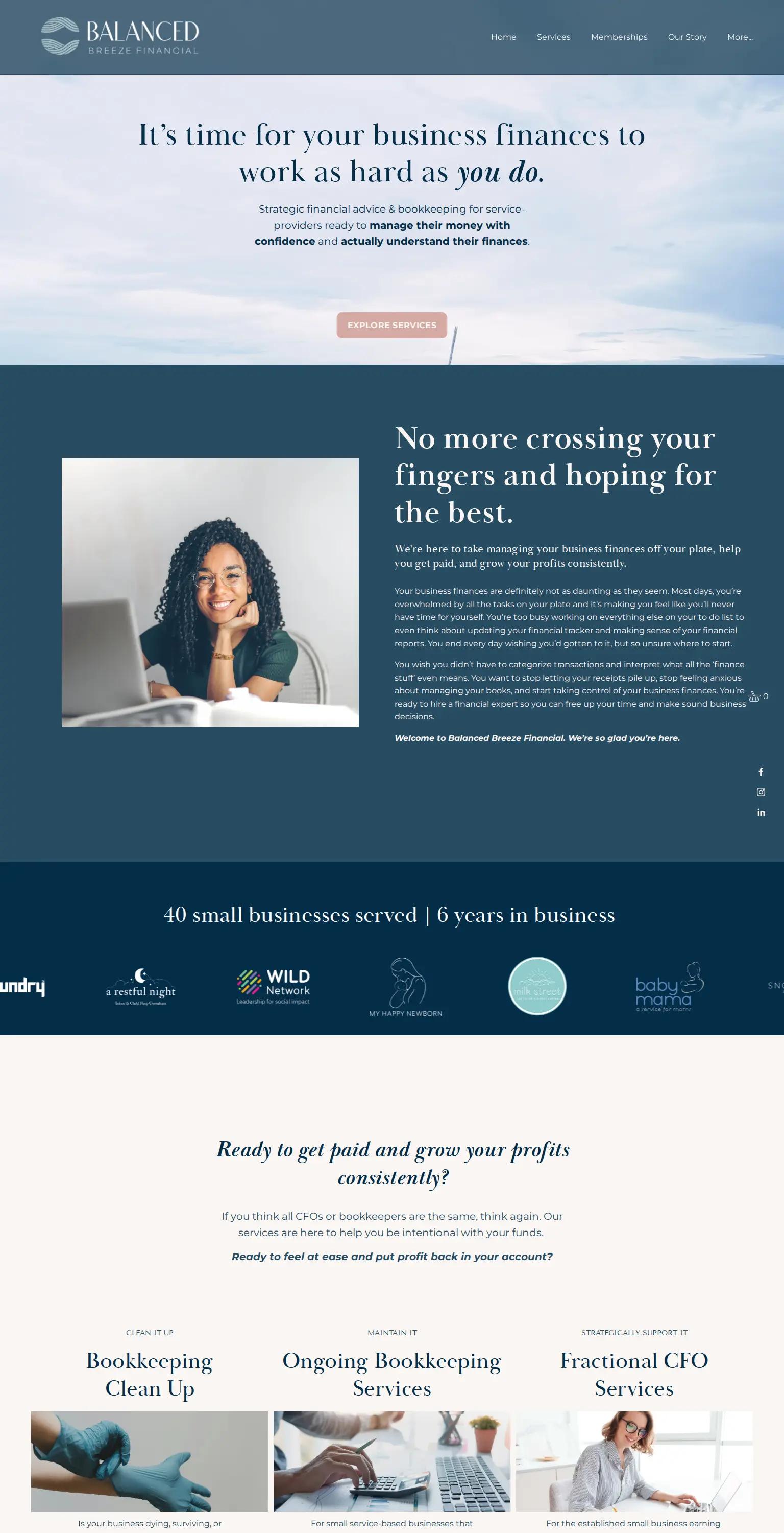 Balanced Breeze Financial screenshot