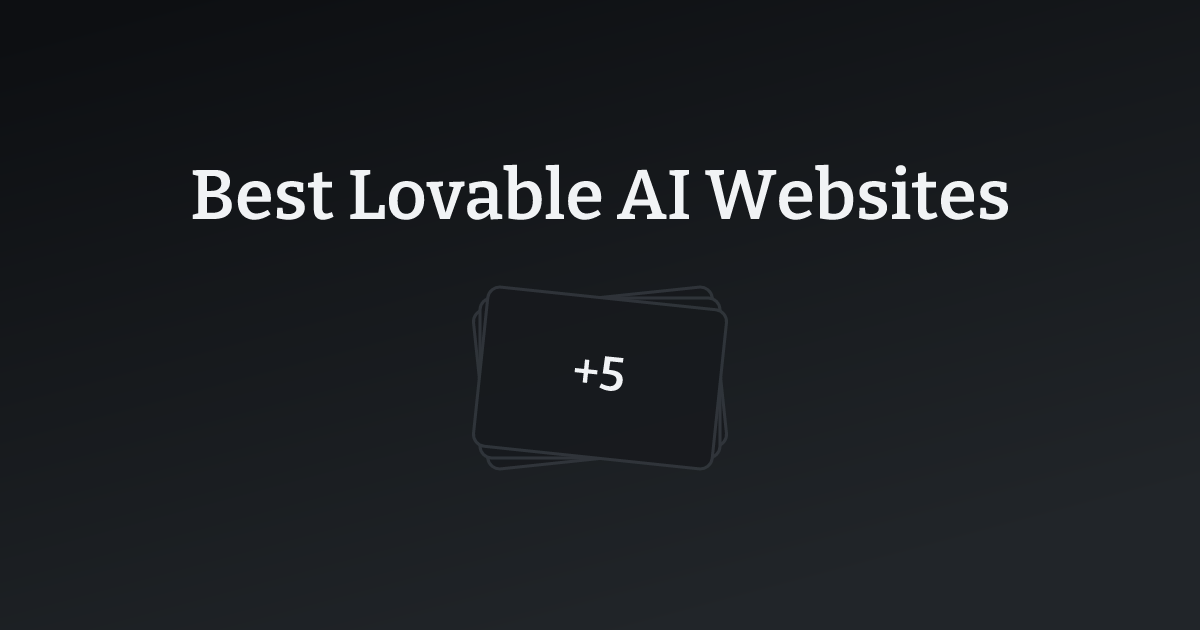 Best Lovable AI Websites with count