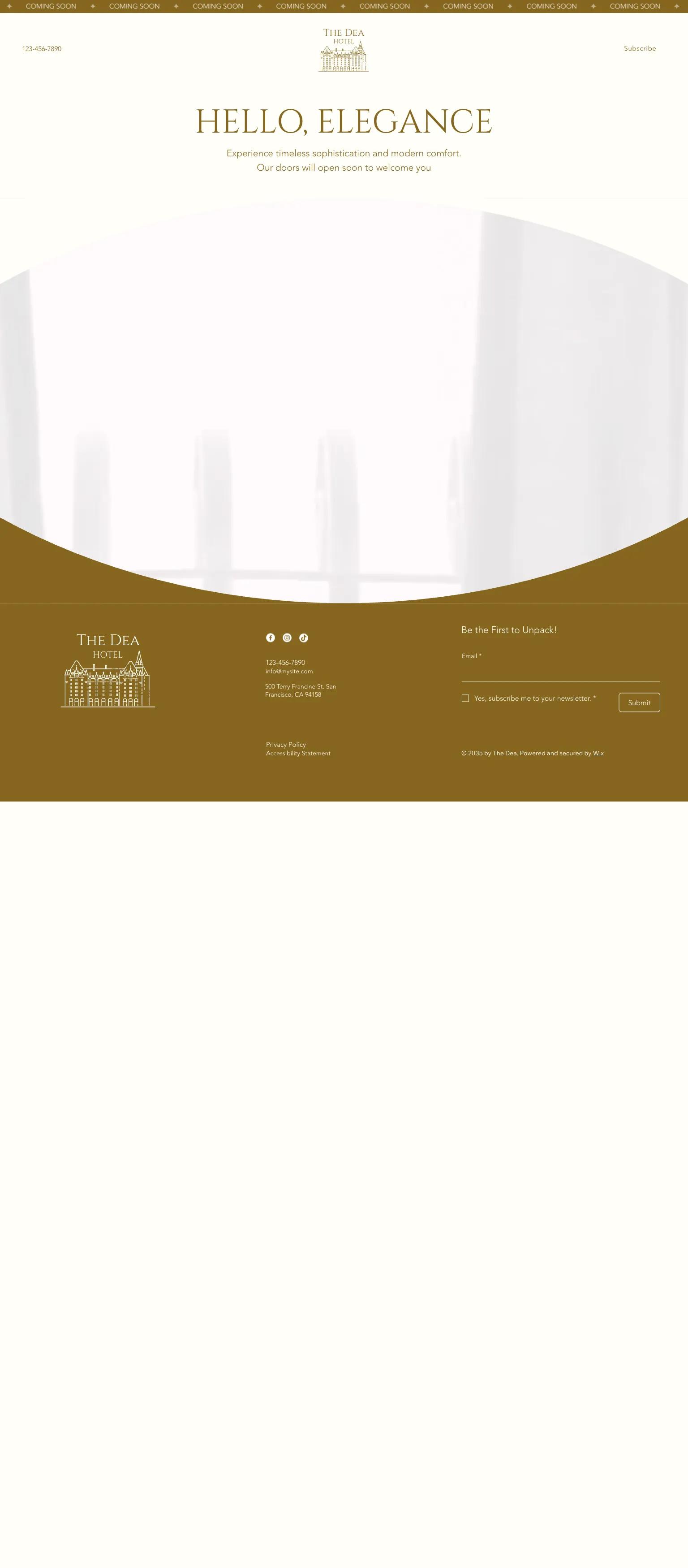 Hotel Coming Soon (Elegant) screenshot