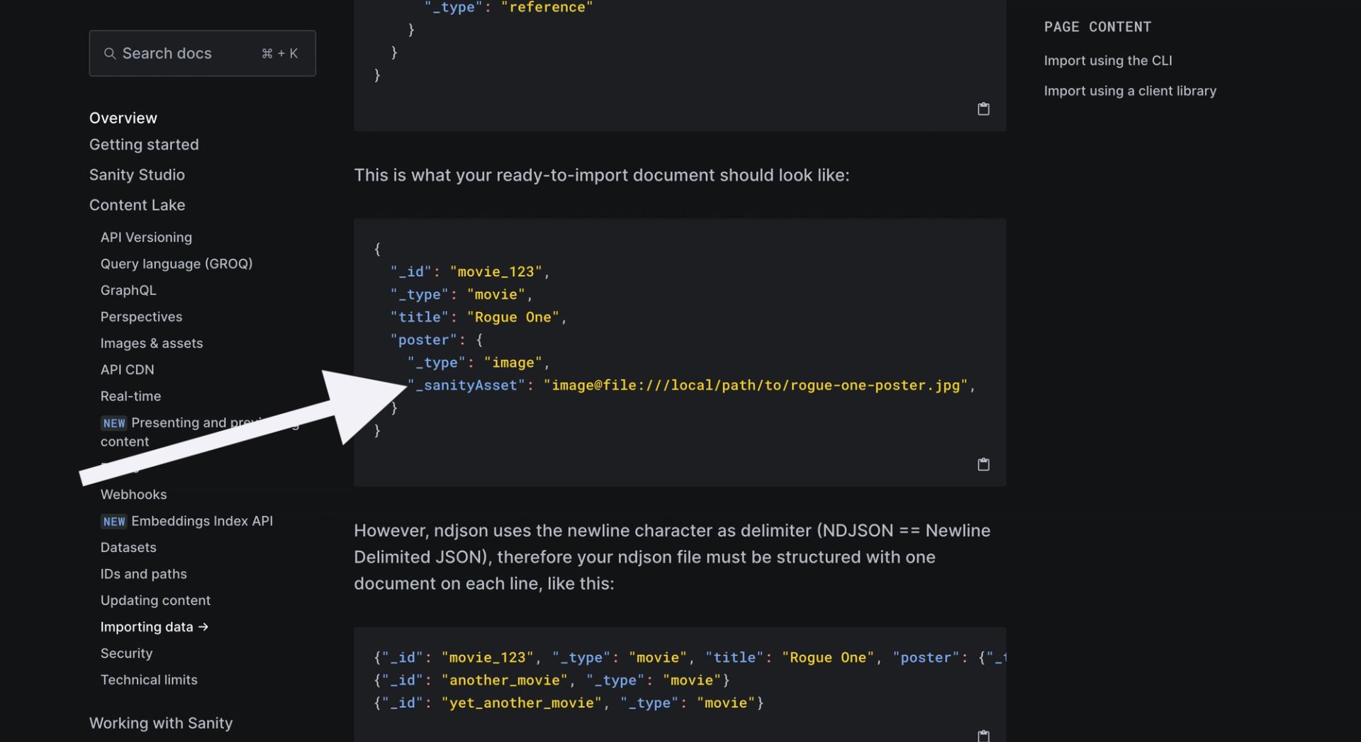 _sanityAsset key