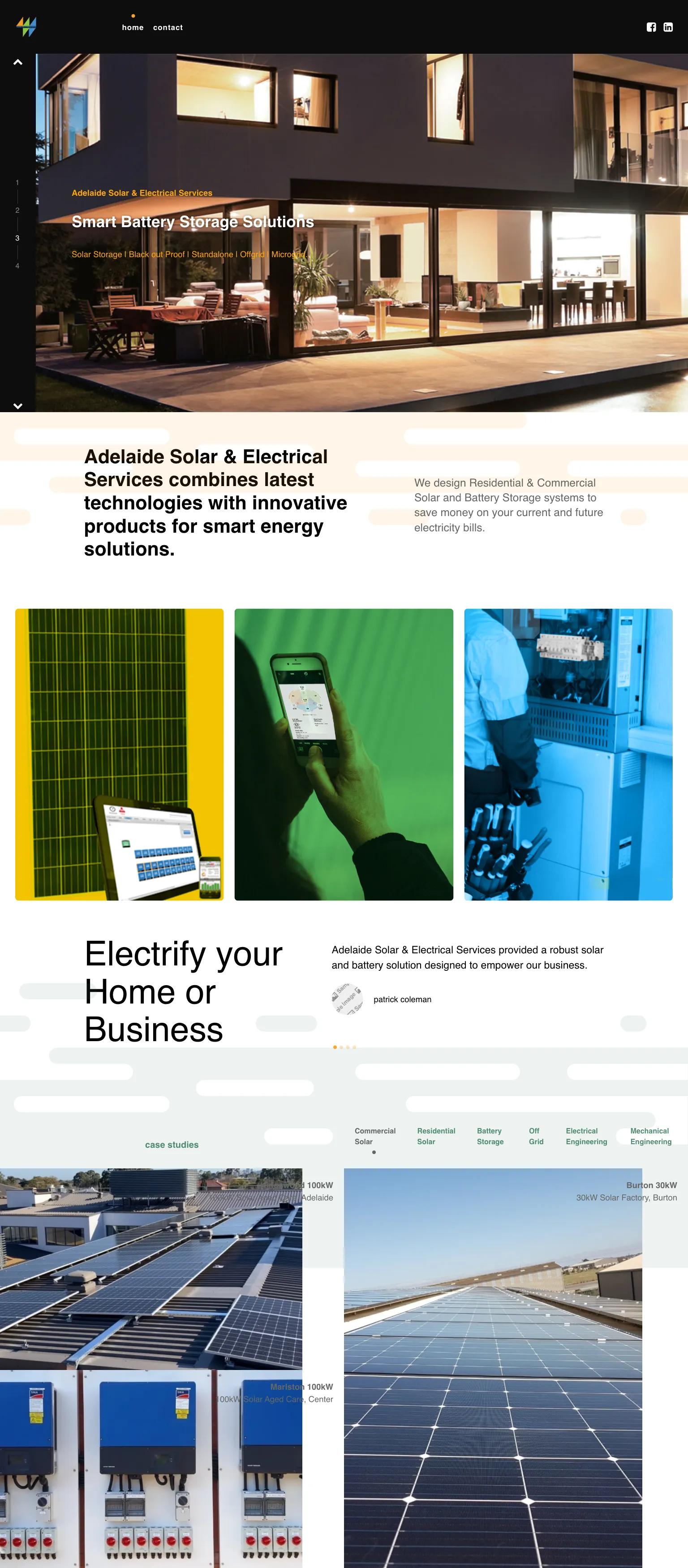 Adelaide Solar & Electrical Services screenshot