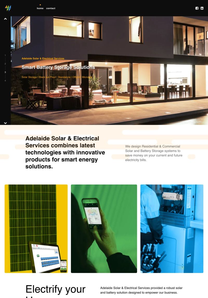 Adelaide Solar & Electrical Services screenshot
