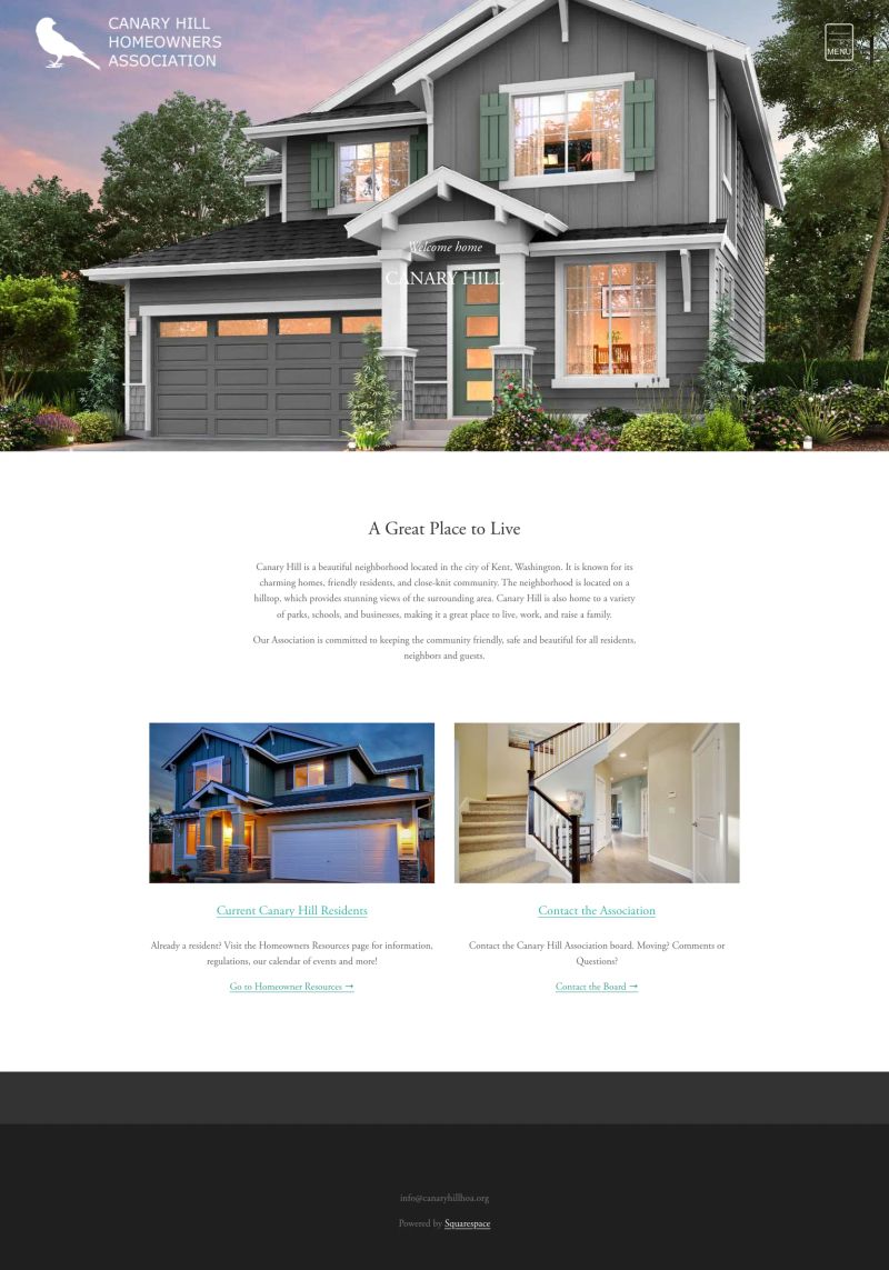 Canary Hill HOA screenshot