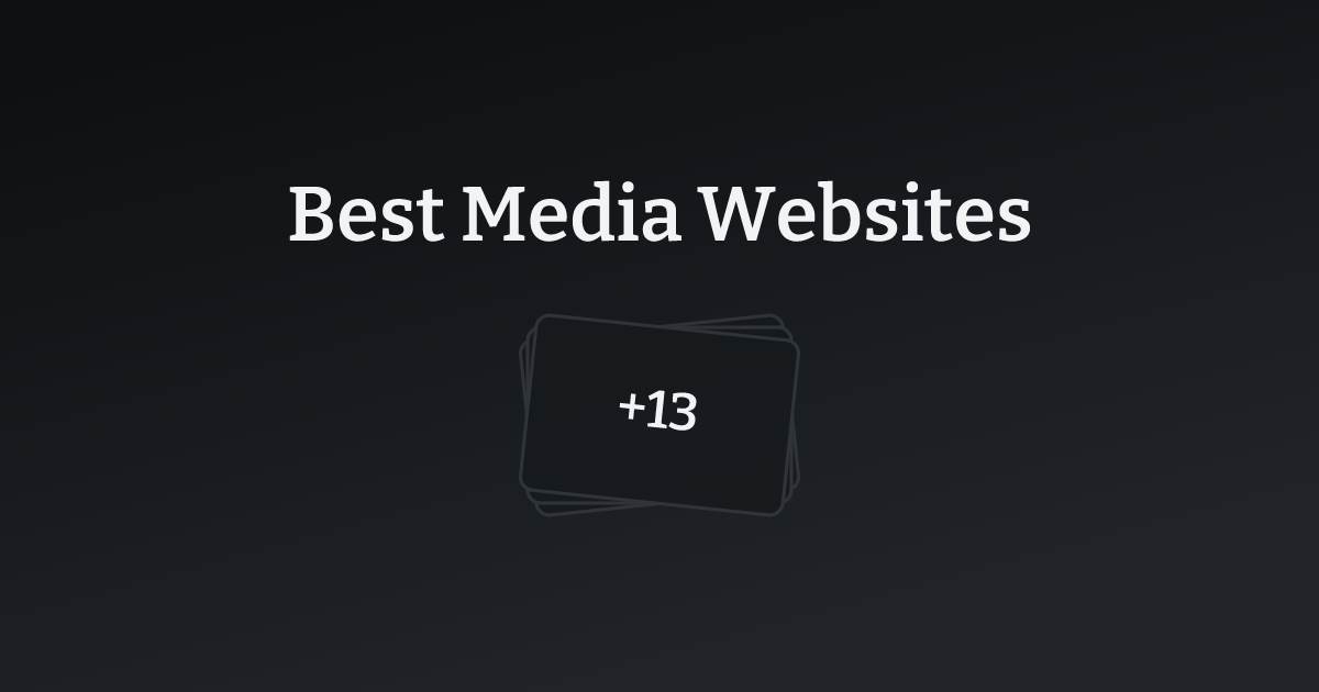 Best Media Websites with count