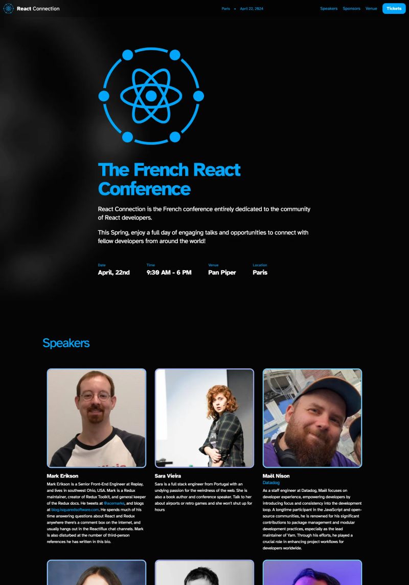 React Connection screenshot