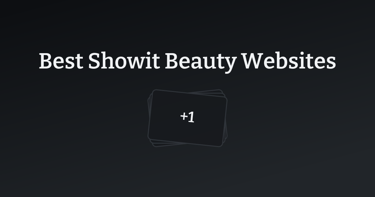 Best Showit Beauty Websites with count