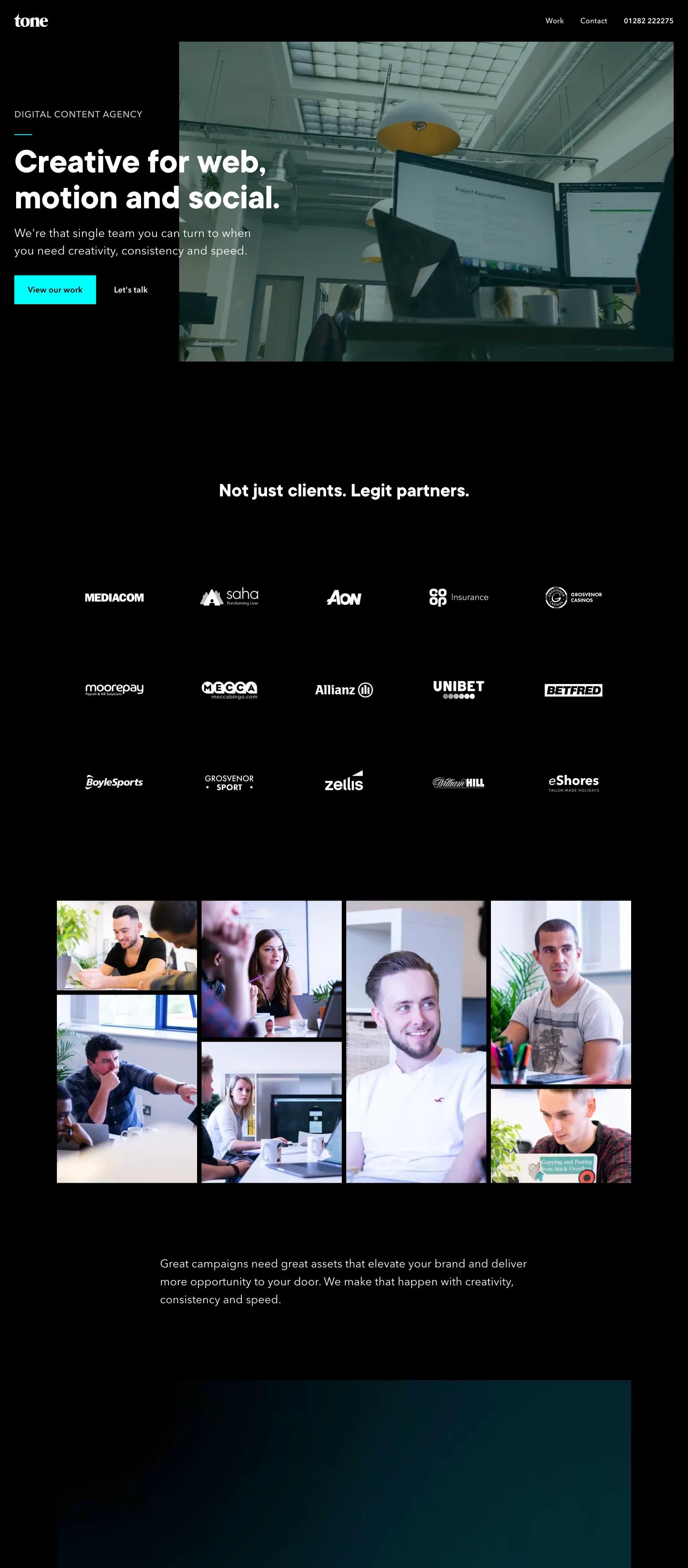 Tone Agency screenshot