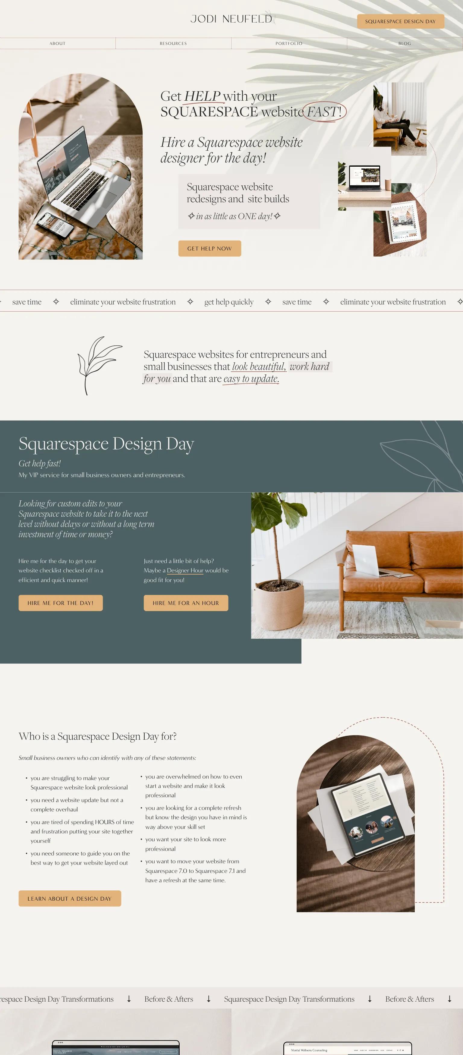 Jodi Neufeld Design screenshot