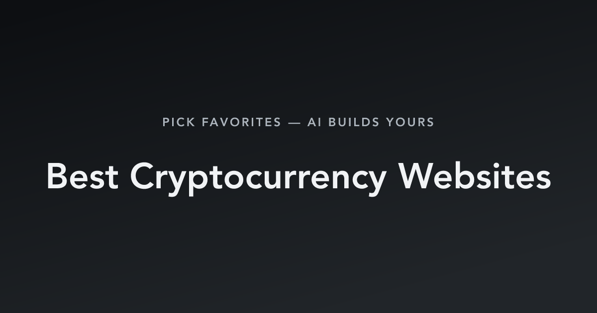 Best Cryptocurrency Websites with count