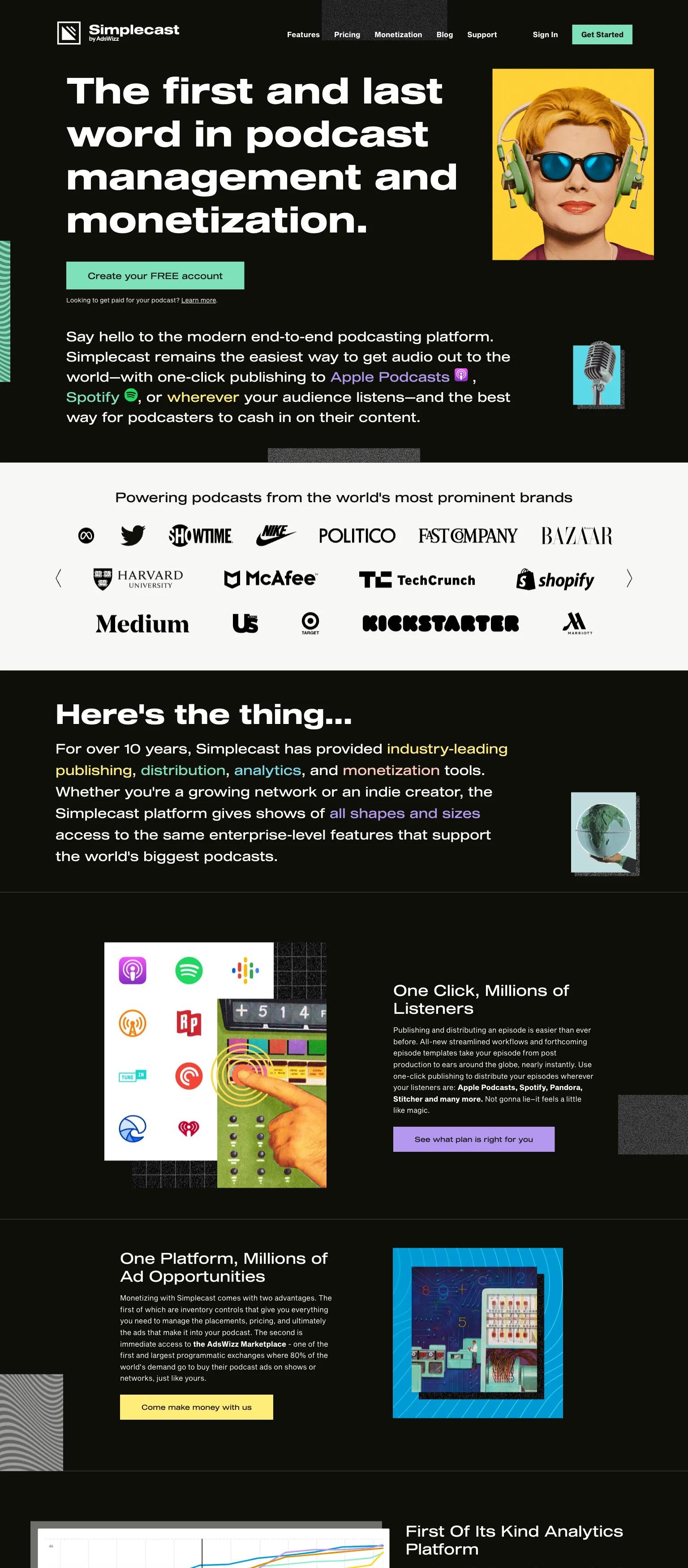 Simplecast screenshot