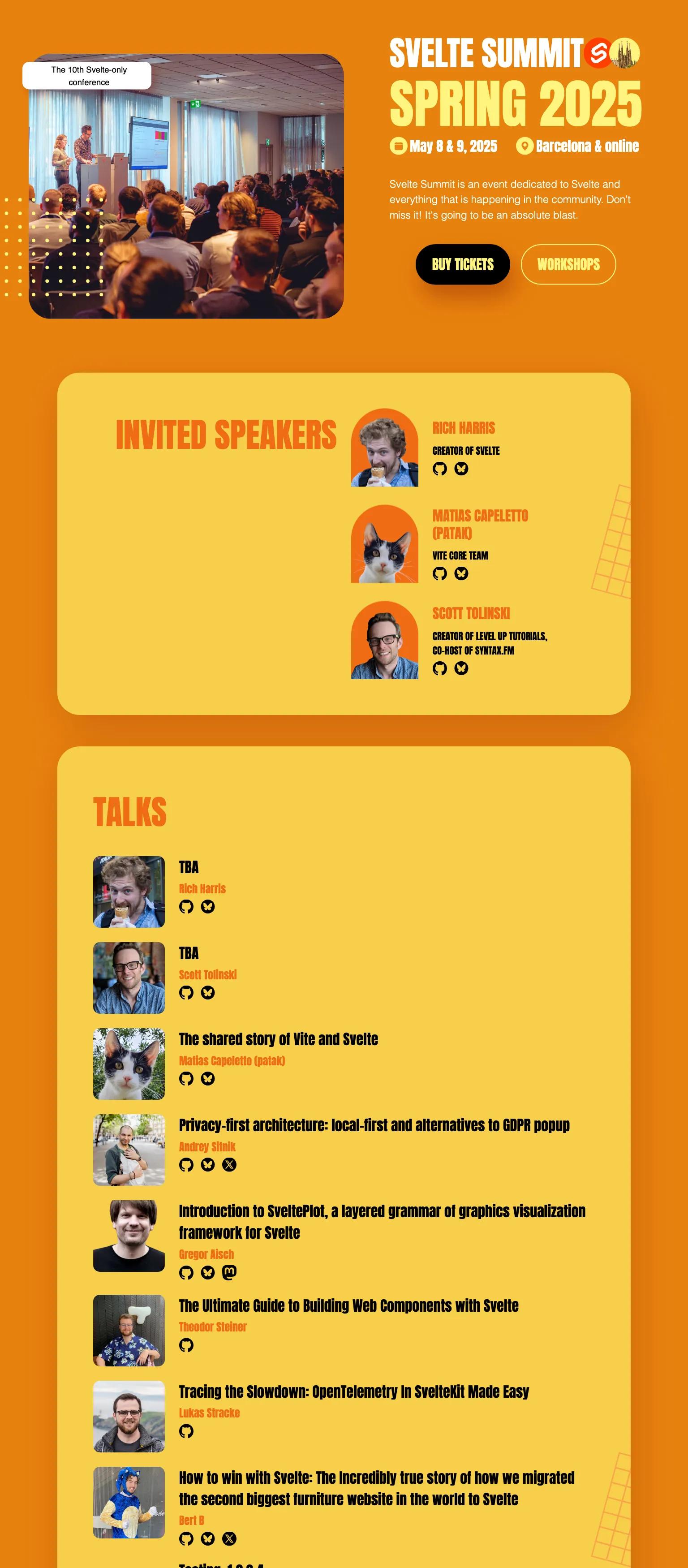 Svelte Summit screenshot