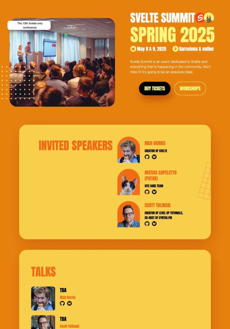 Svelte Summit screenshot