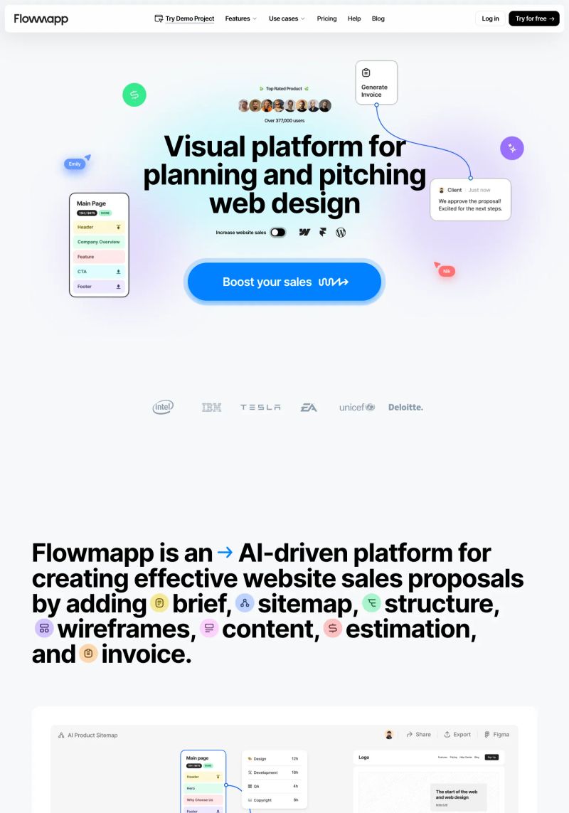 Flowmapp screenshot