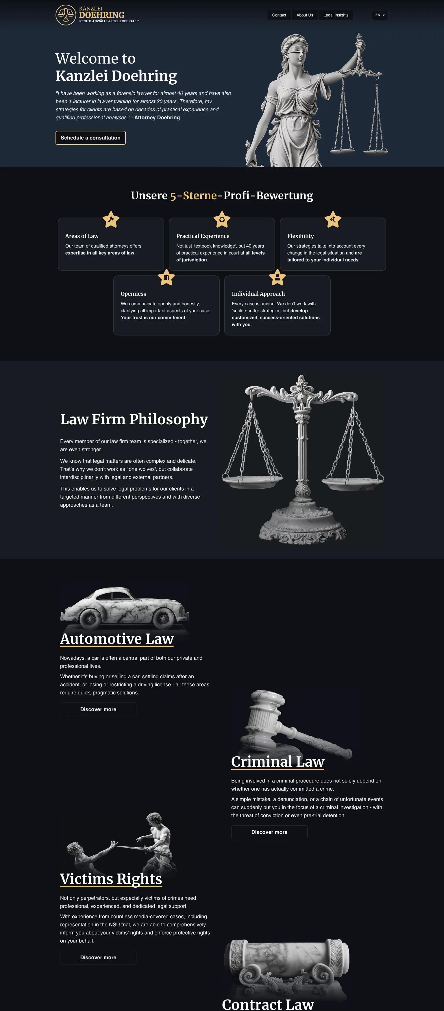 Kanzlei Doehring screenshot