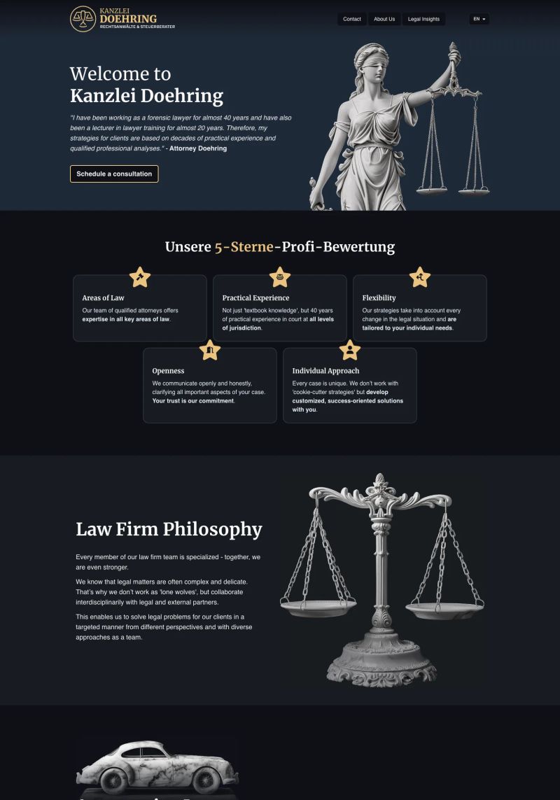 Kanzlei Doehring screenshot