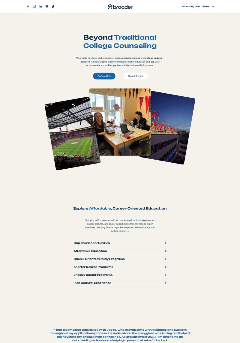 Abroader screenshot