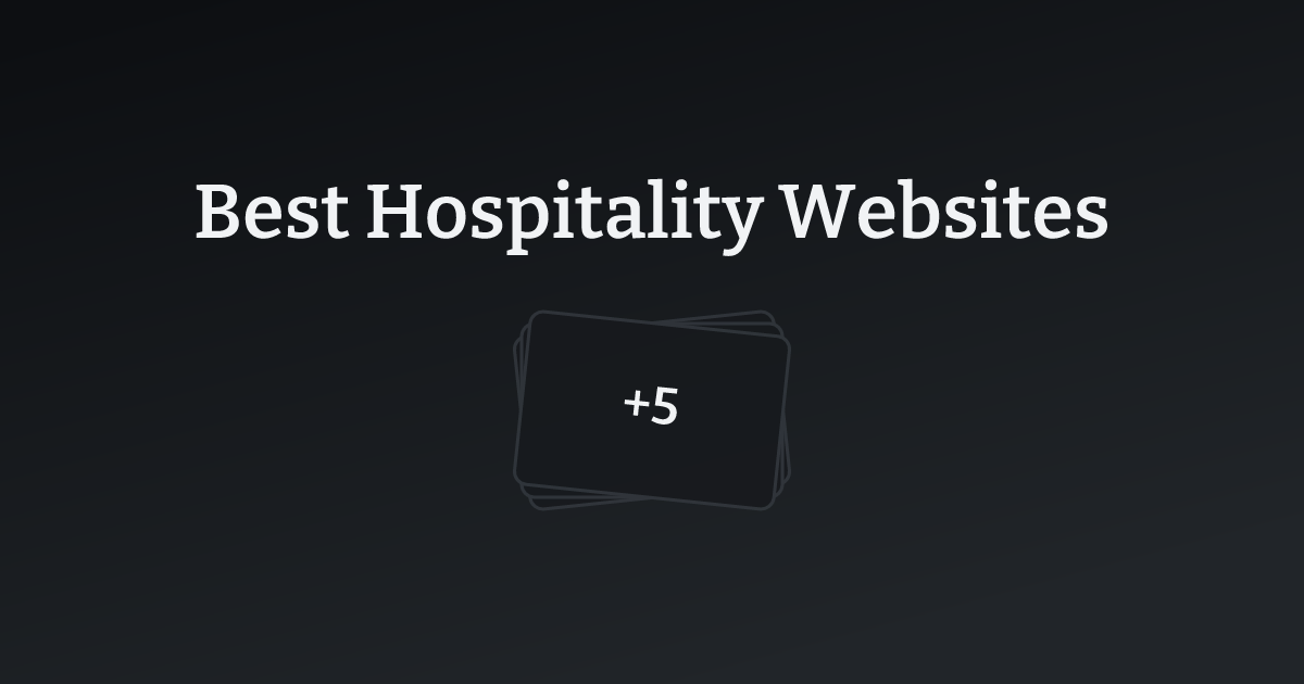 Best Hospitality Websites with count