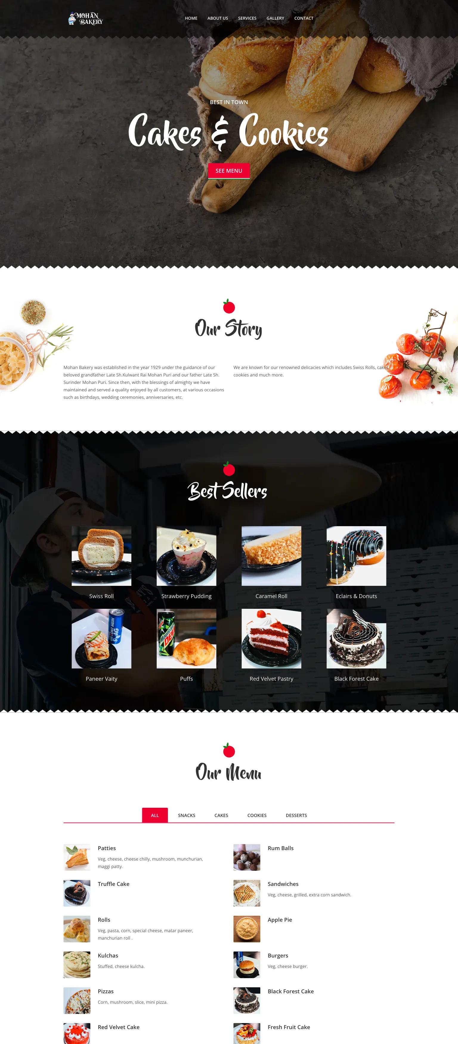 Mohan Bakery screenshot