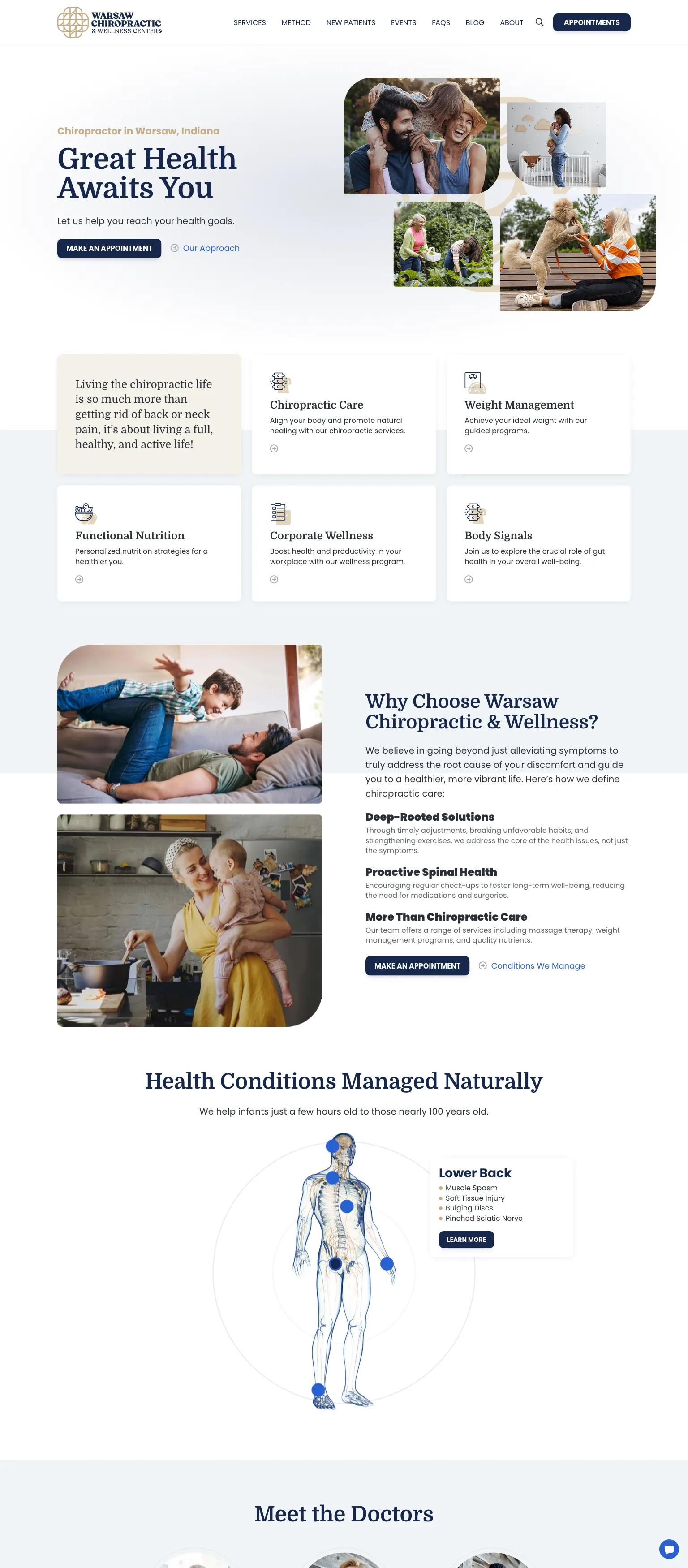 Warsaw Chiropractic & Wellness Center screenshot