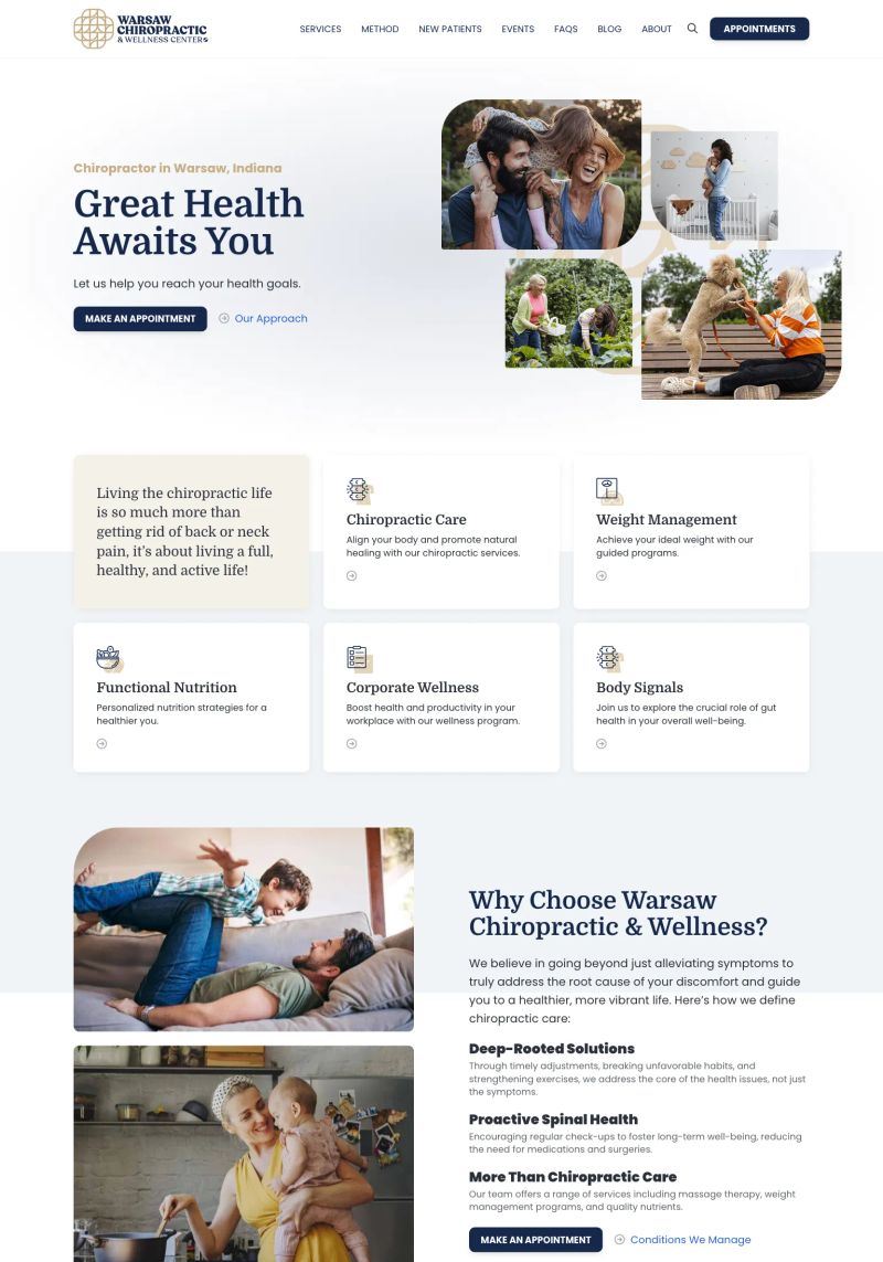Warsaw Chiropractic & Wellness Center screenshot