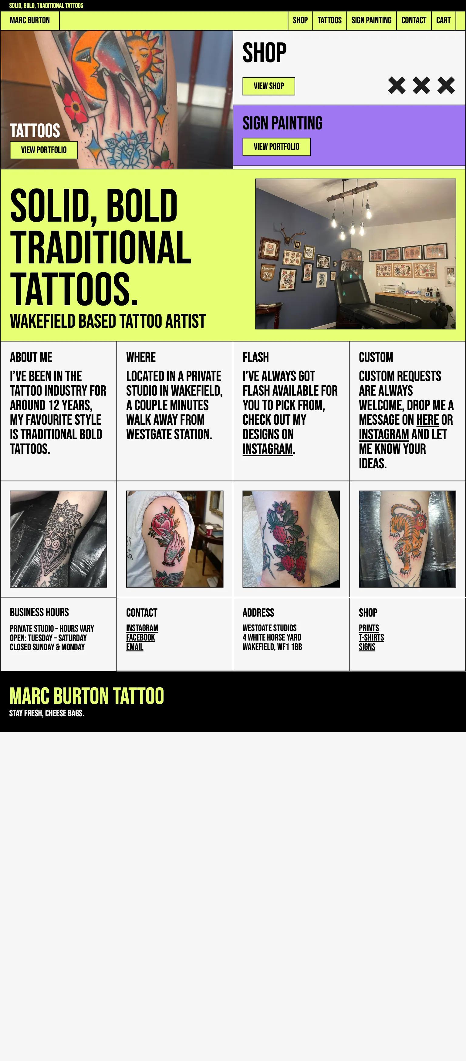 Marc Burton Tattoo screenshot
