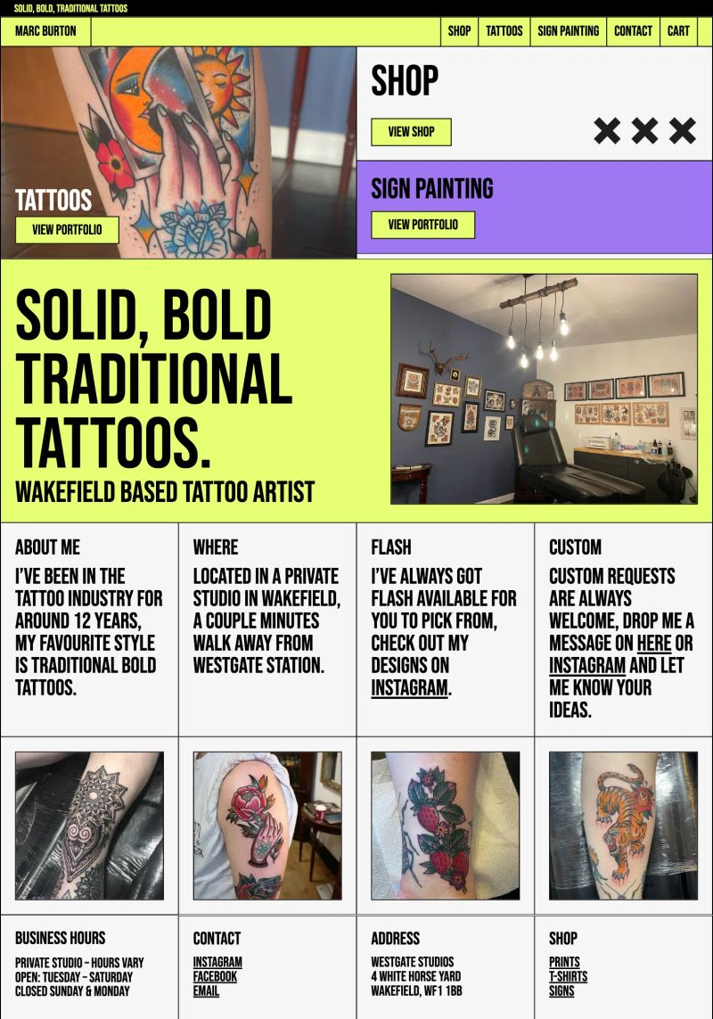 Marc Burton Tattoo screenshot