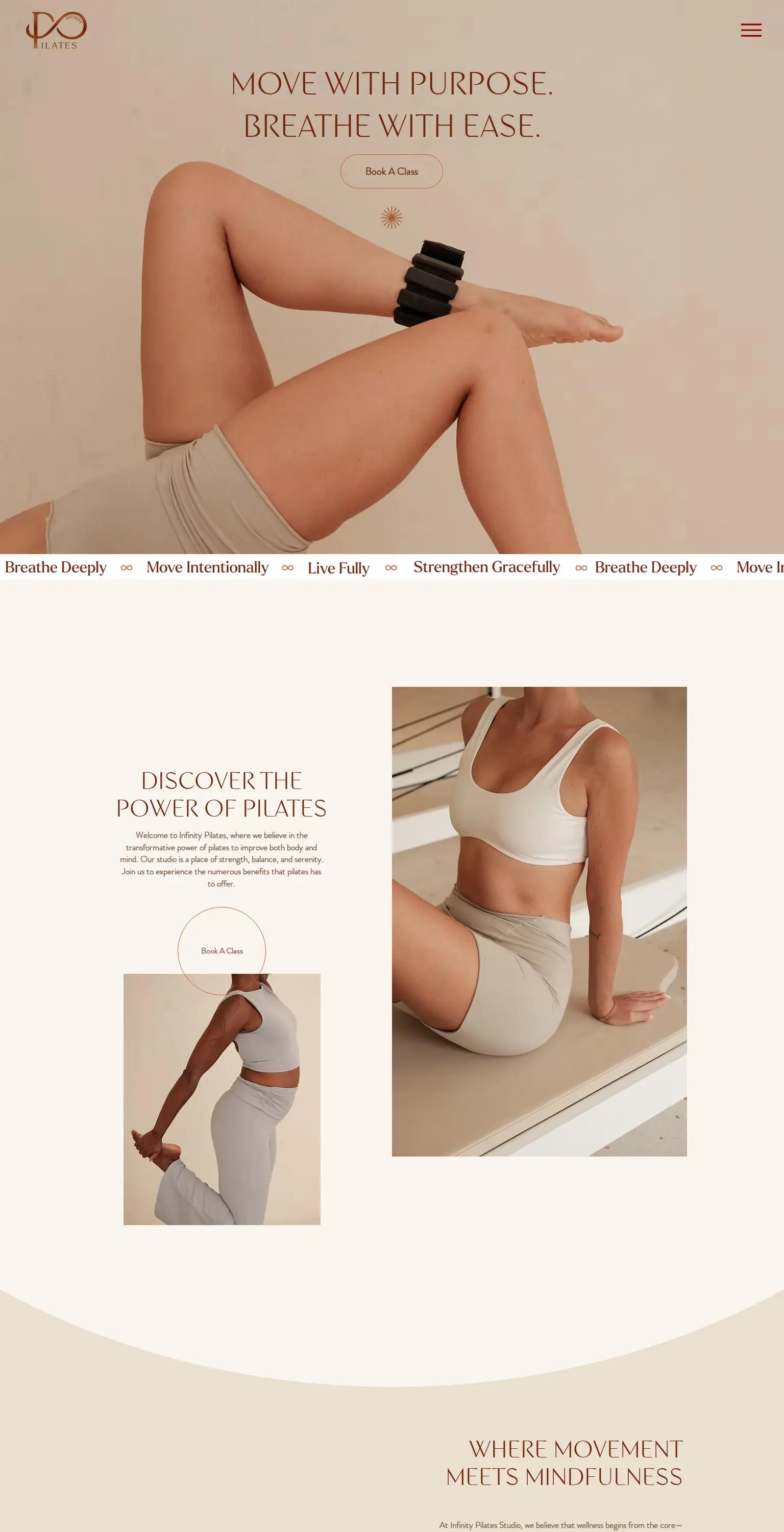 Infinity Pilates Club screenshot