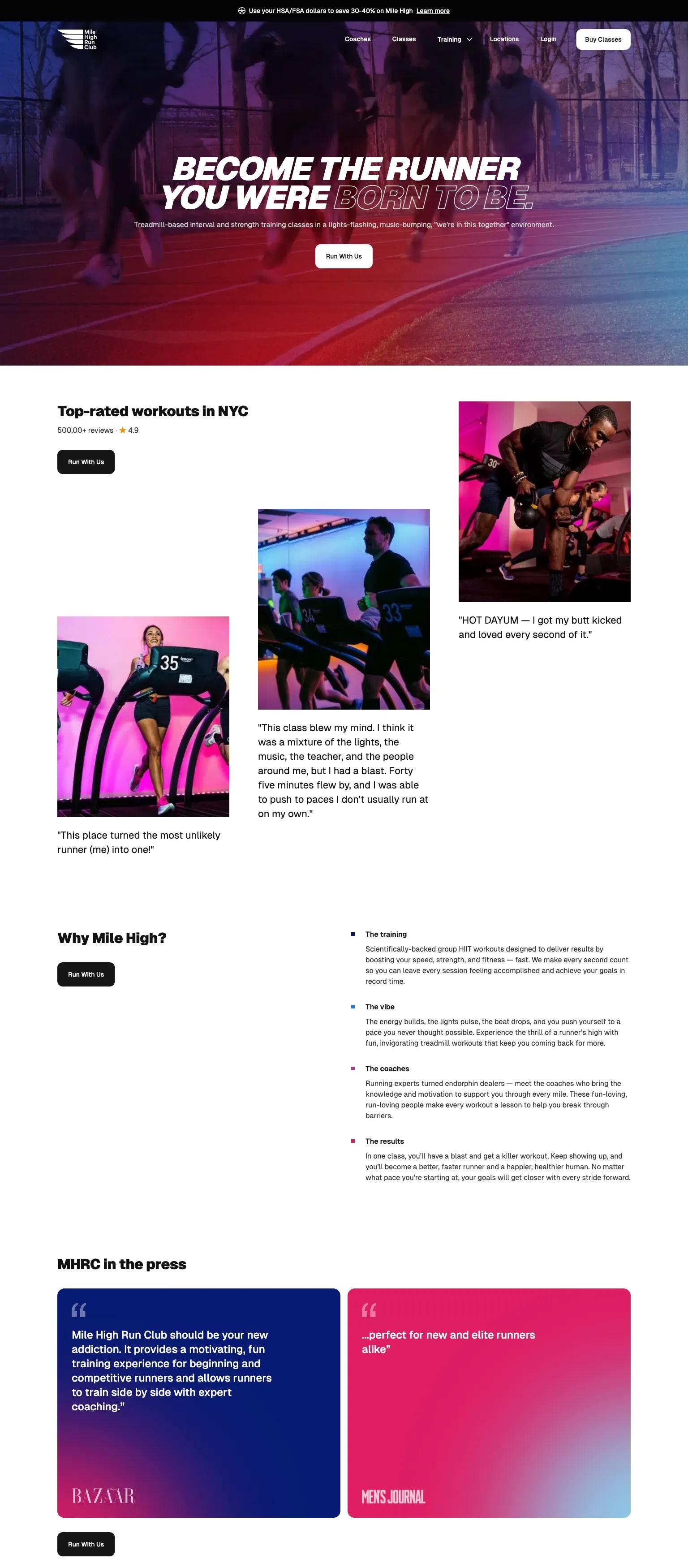 Mile High Run Club screenshot