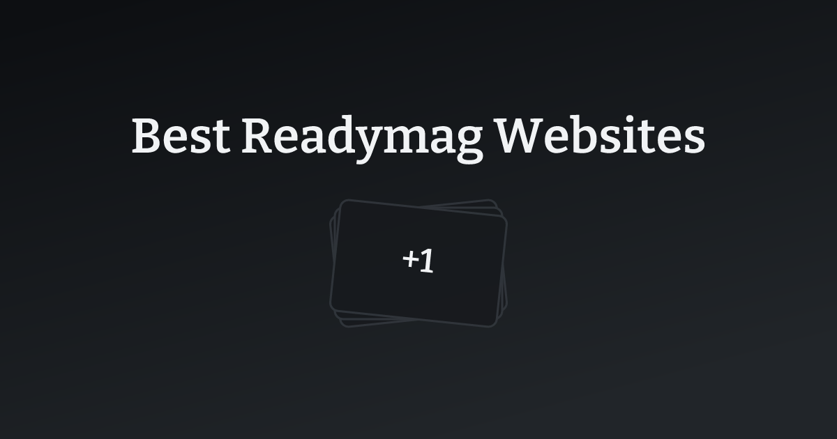 Best Readymag Websites with count