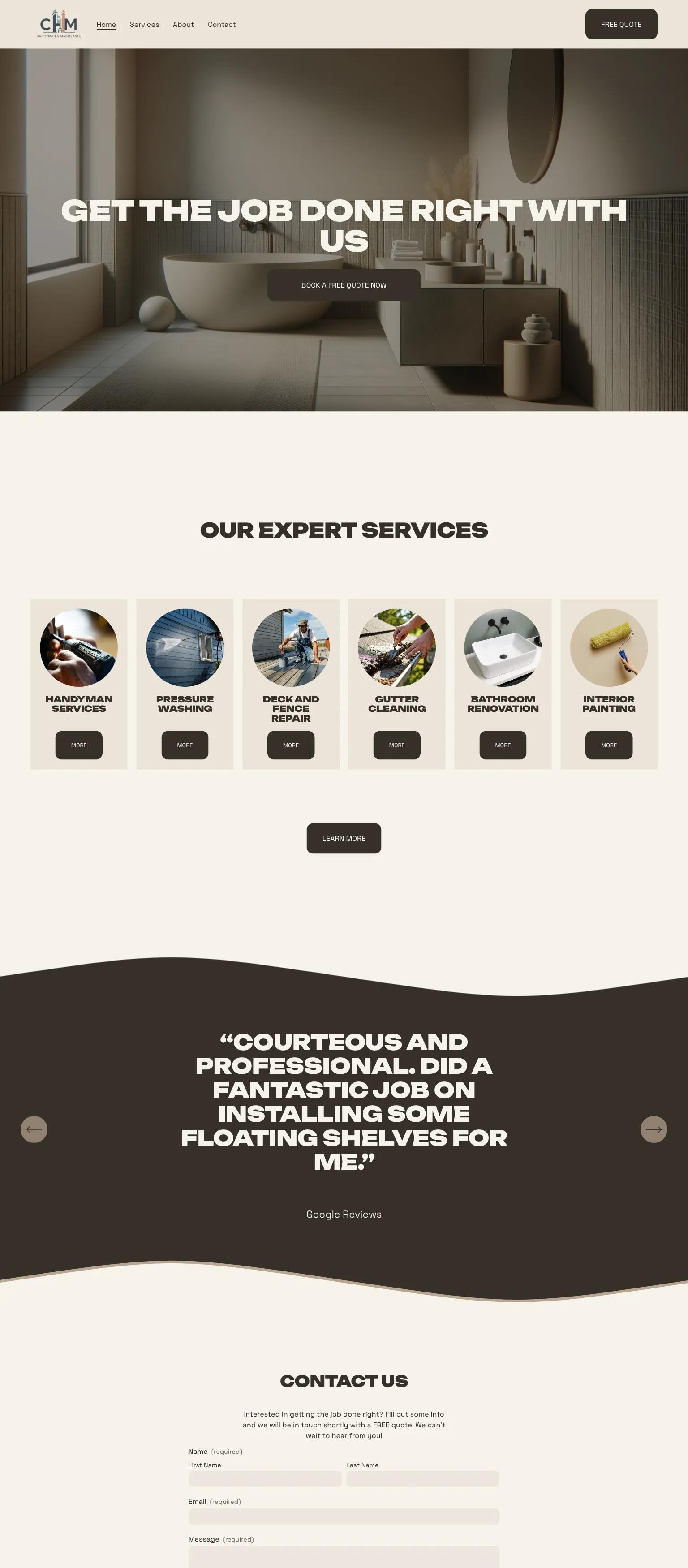 CHM Contractors screenshot