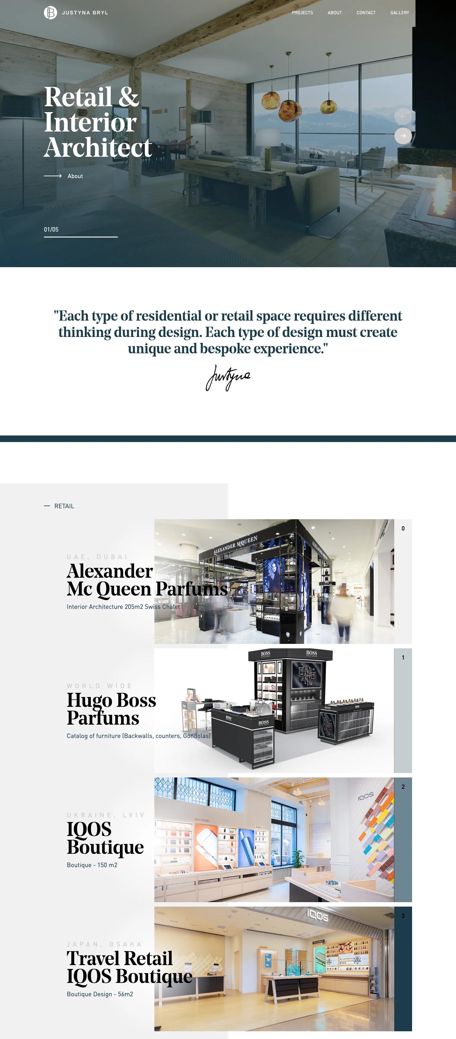 Yust Interiors screenshot