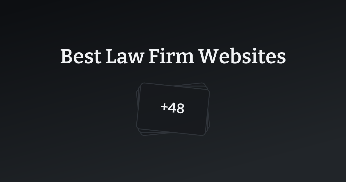 Best Law Firm Websites with count