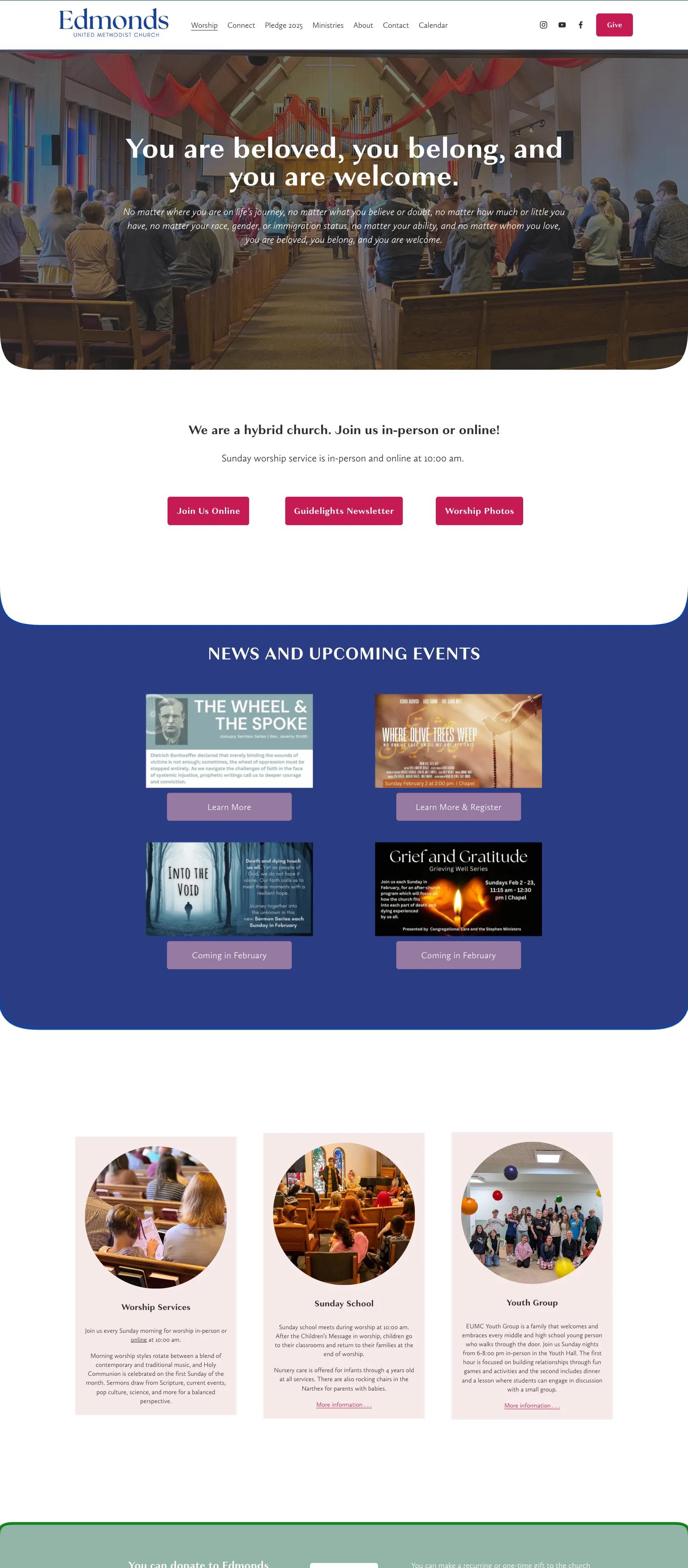 Edmonds United Methodist Church screenshot