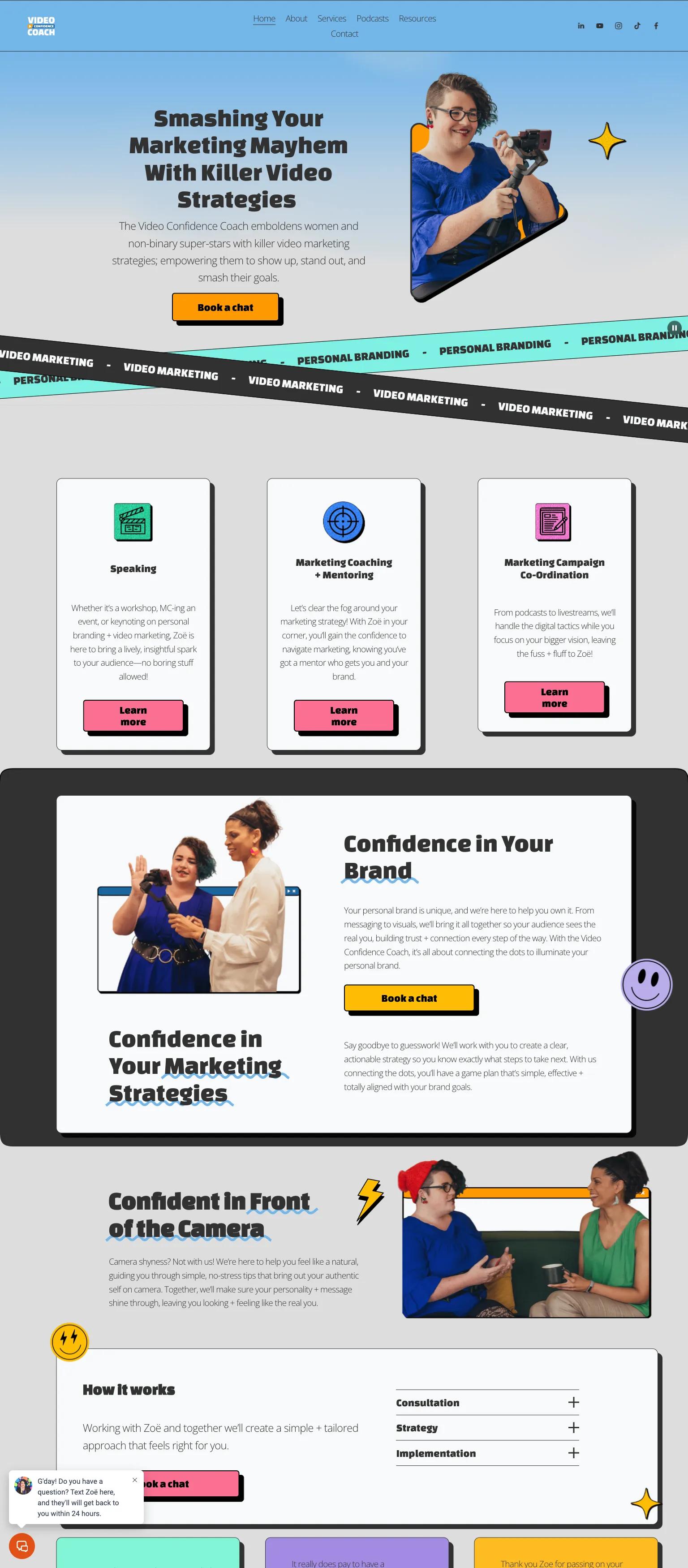 The Video Confidence Coach screenshot