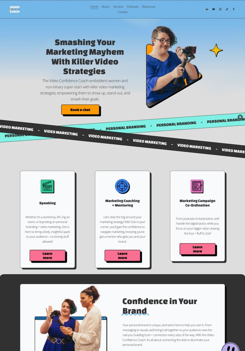 The Video Confidence Coach screenshot