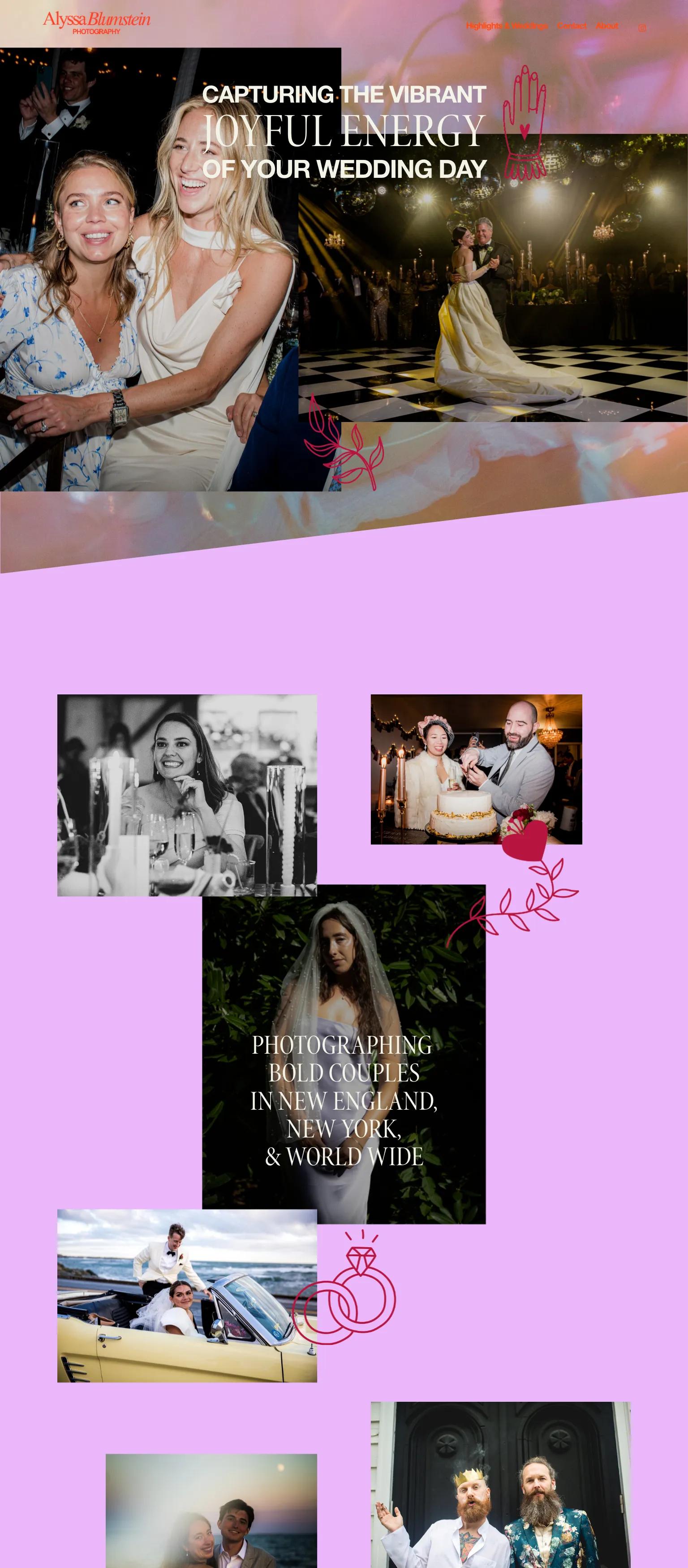 Alyssa Blumstein Weddings screenshot