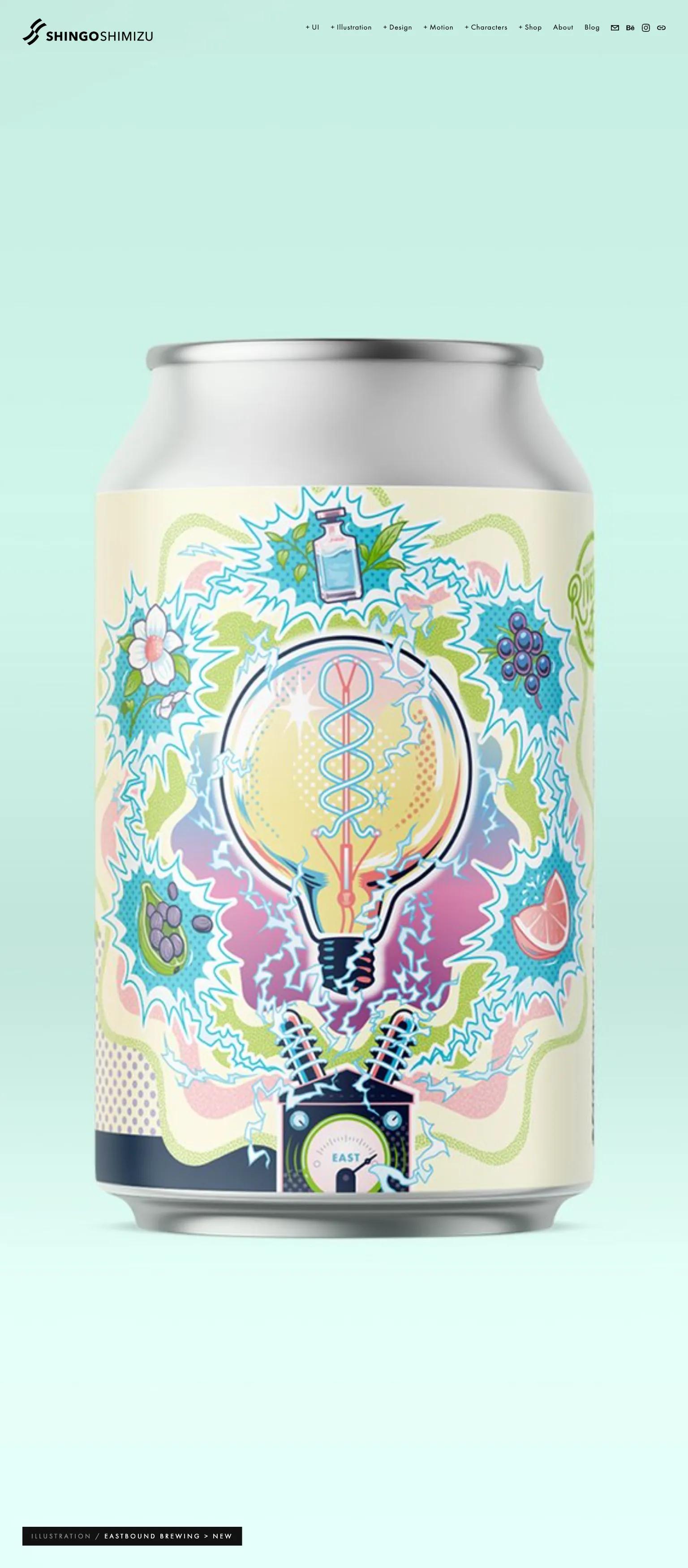 Shingo Shimizu Design & Illustration screenshot