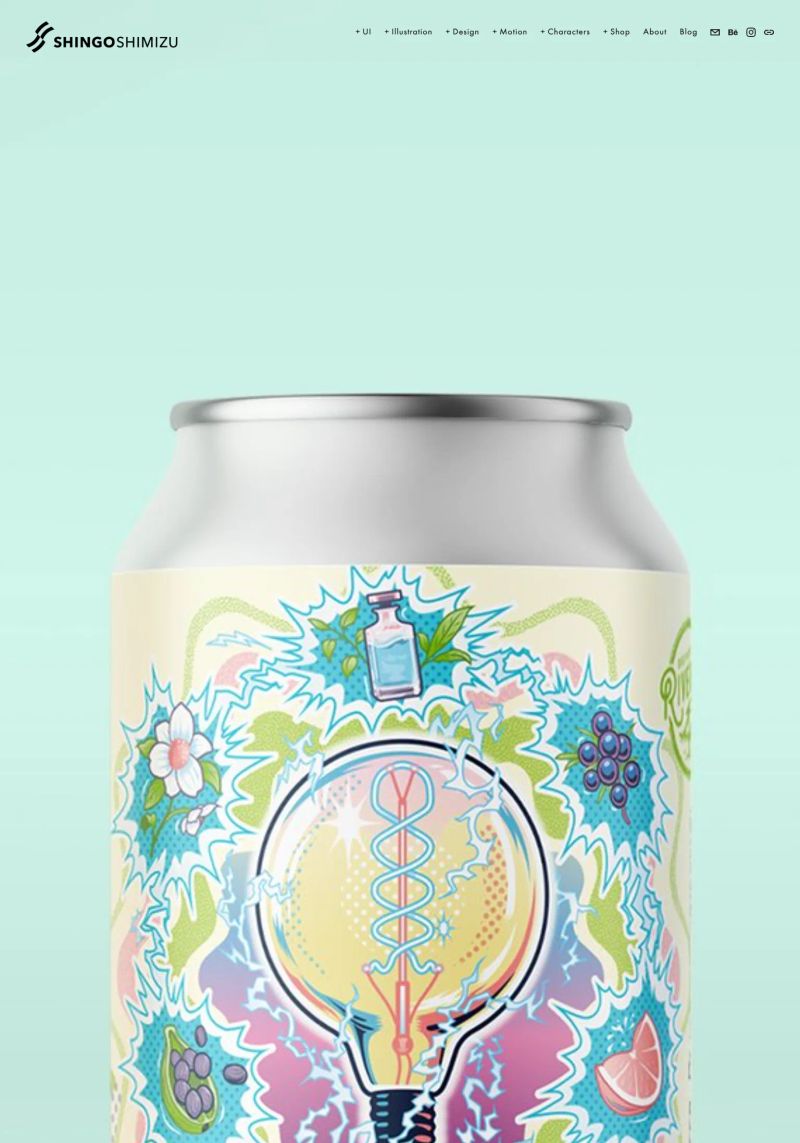 Shingo Shimizu Design & Illustration screenshot