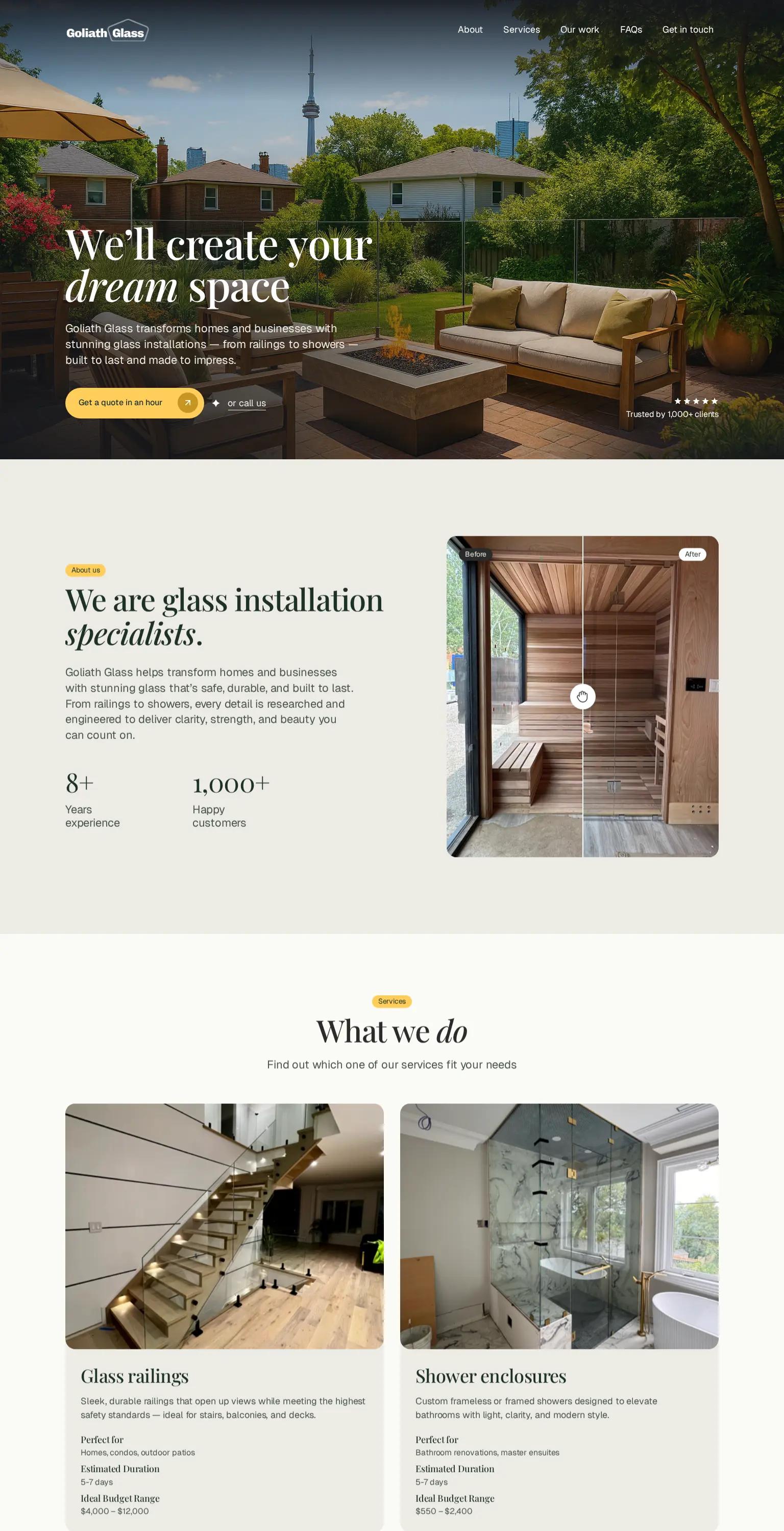 Goliath Glass screenshot