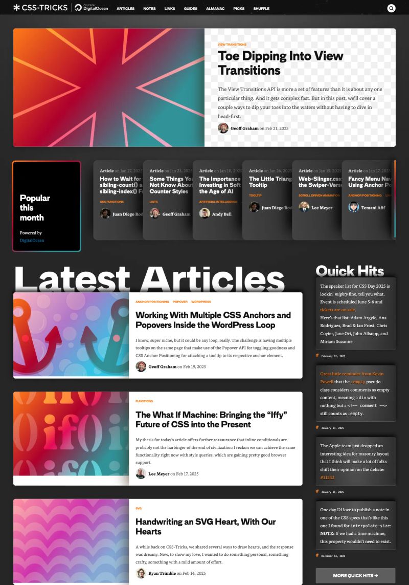 CSS-Tricks screenshot