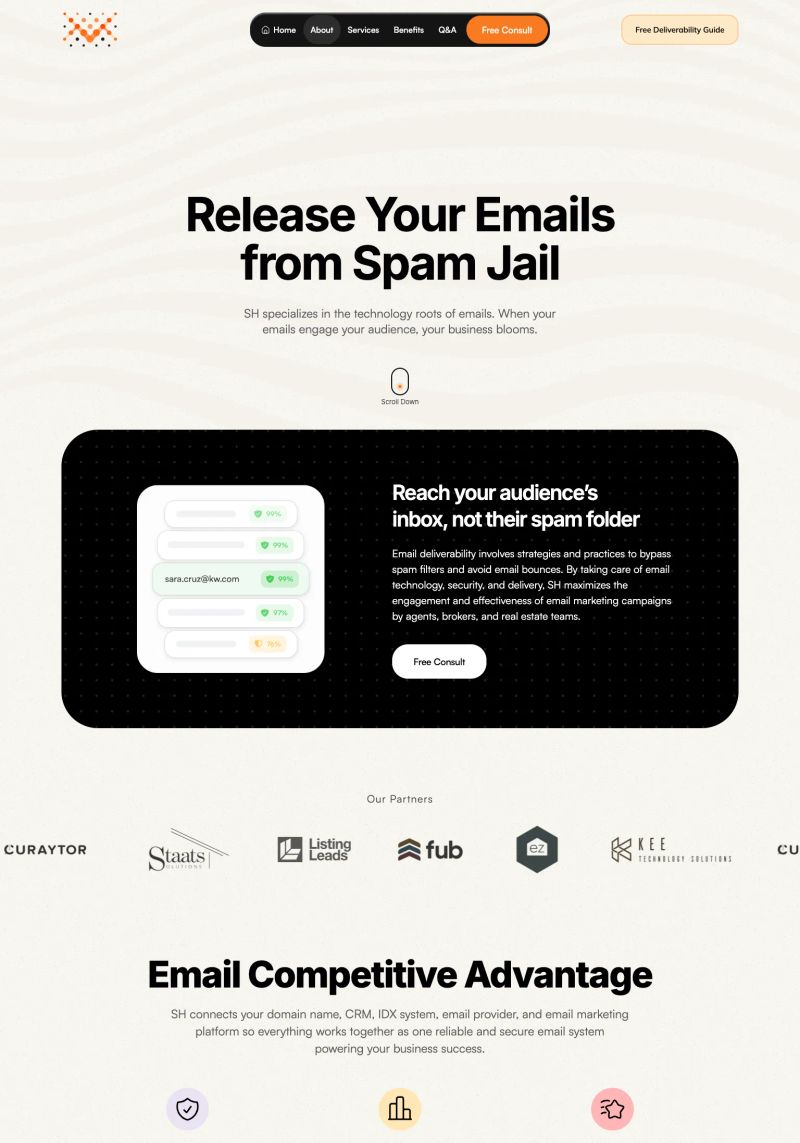 SH Consulting screenshot